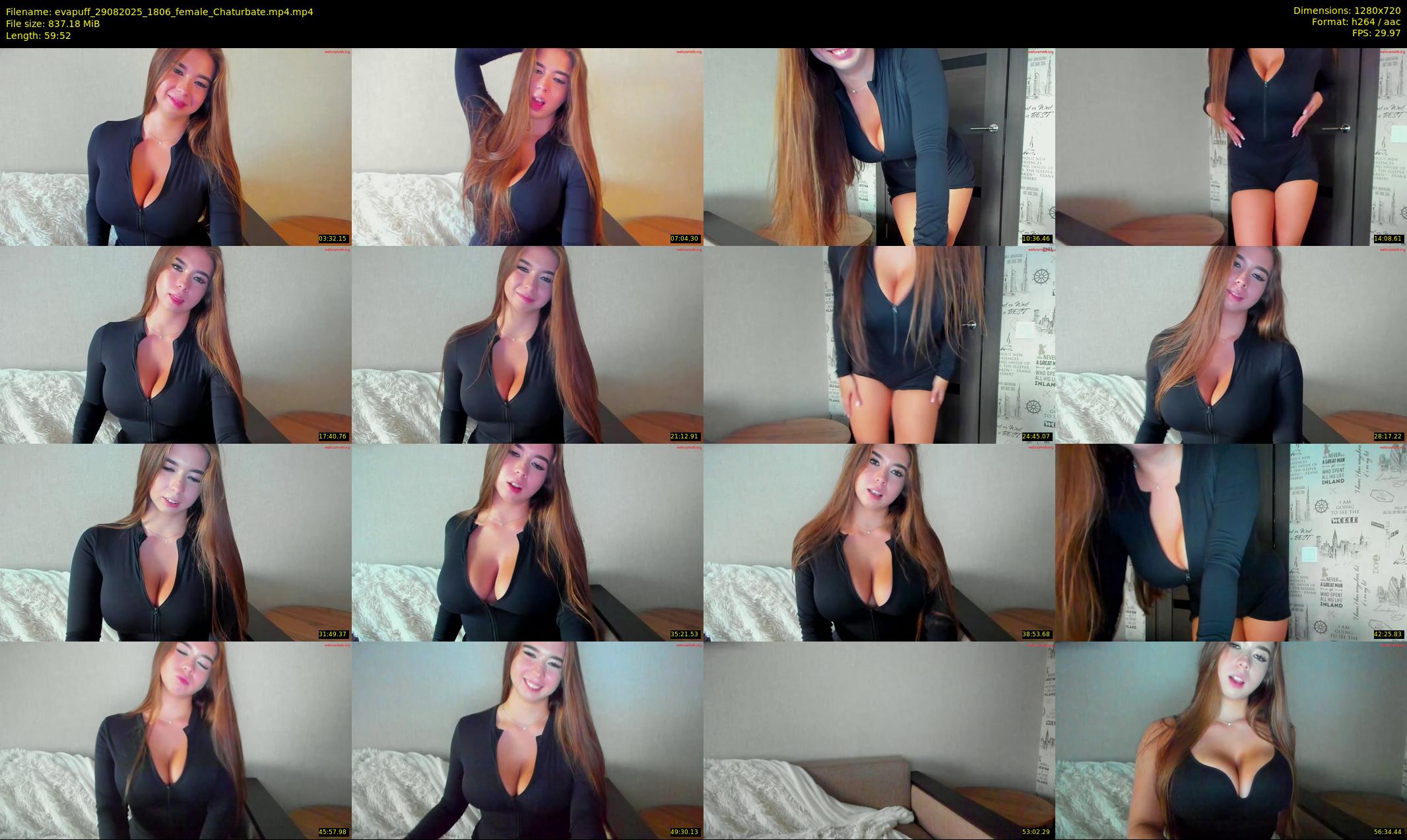 evapuff — 60 minute Chaturbate female cam show recording, 720p, Aug 29, 2025
