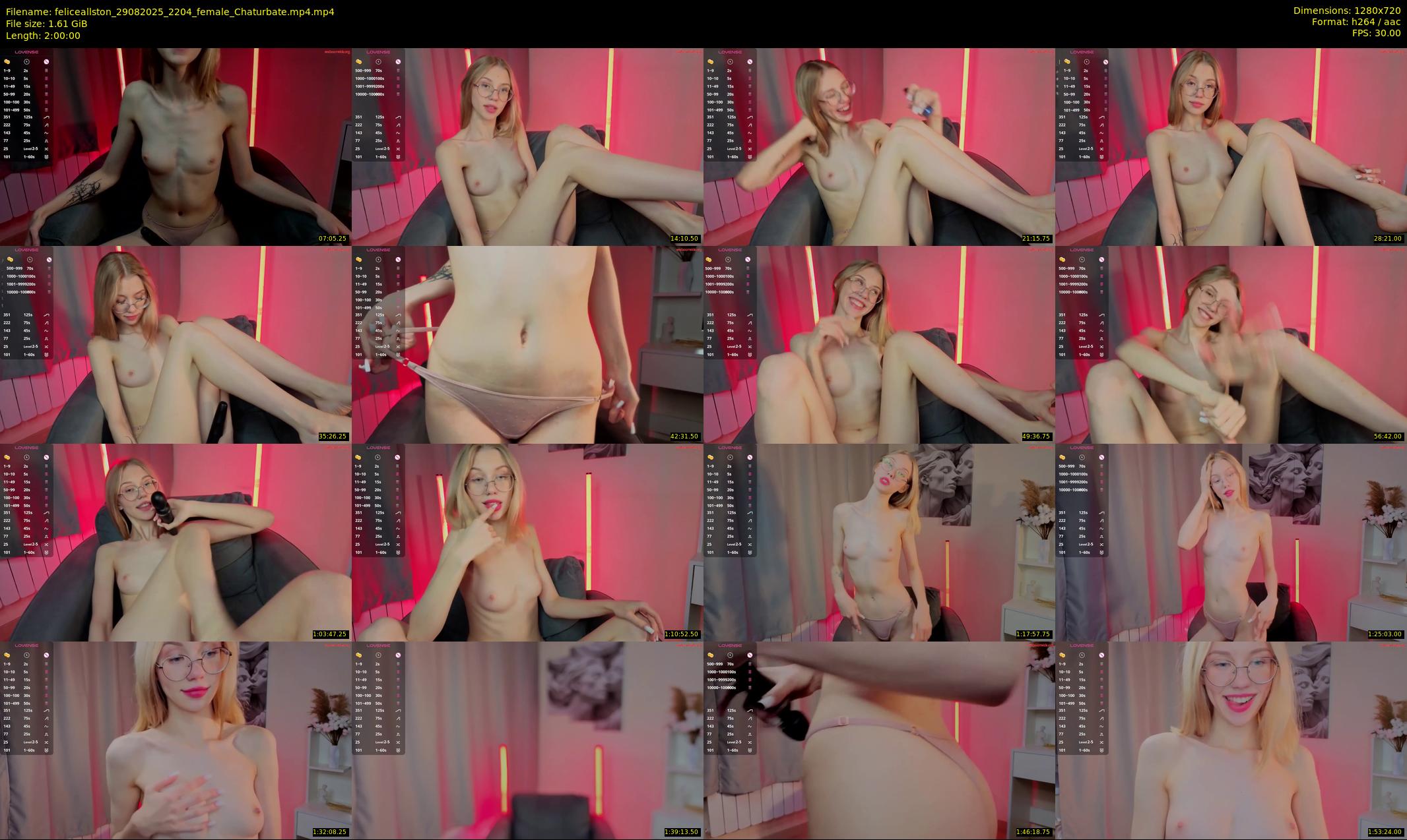 feliceallston — 120 minute Chaturbate female cam show recording, 720p, Aug 29, 2025