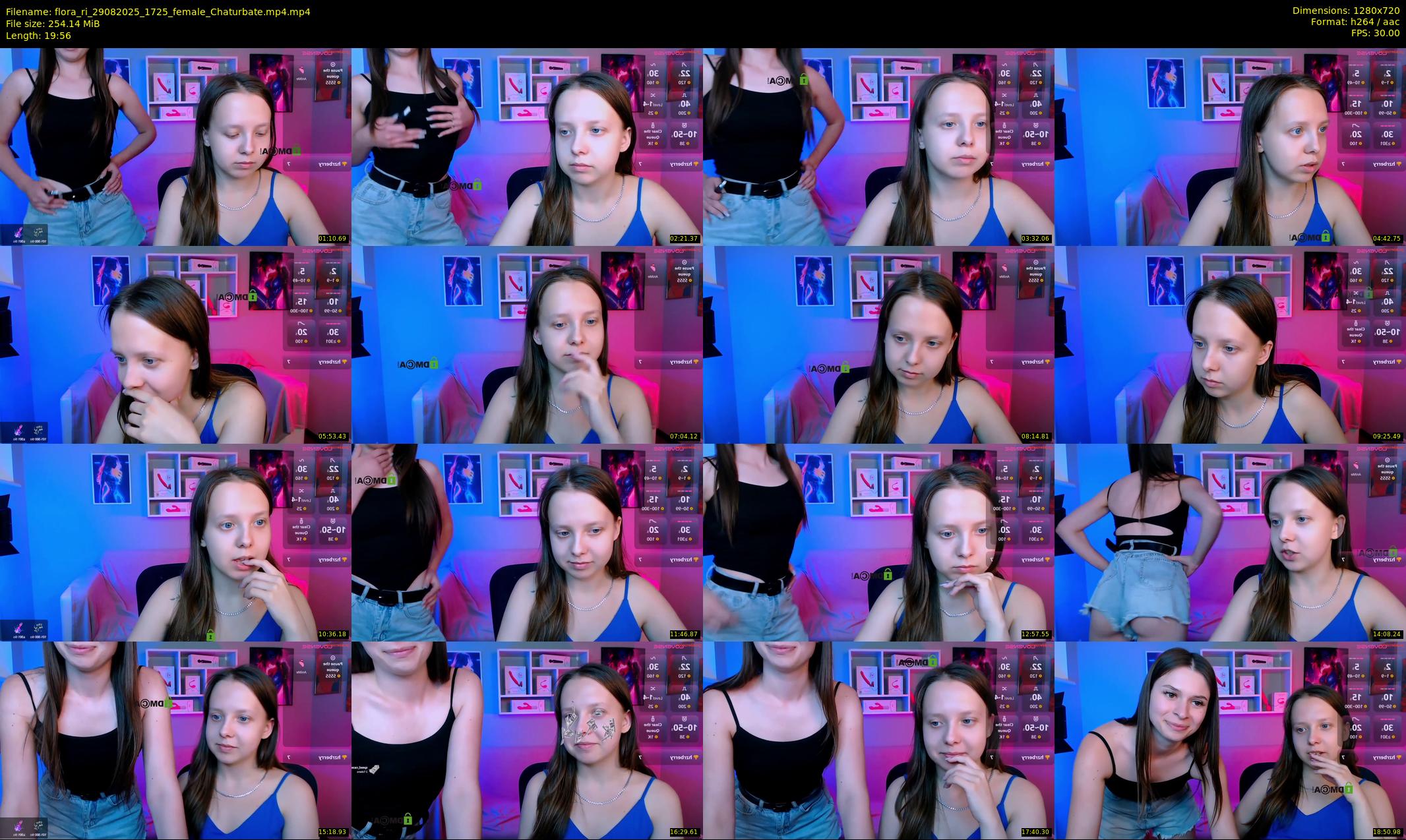 flora_ri — 20 minute Chaturbate female cam show recording, 720p, Aug 29, 2025