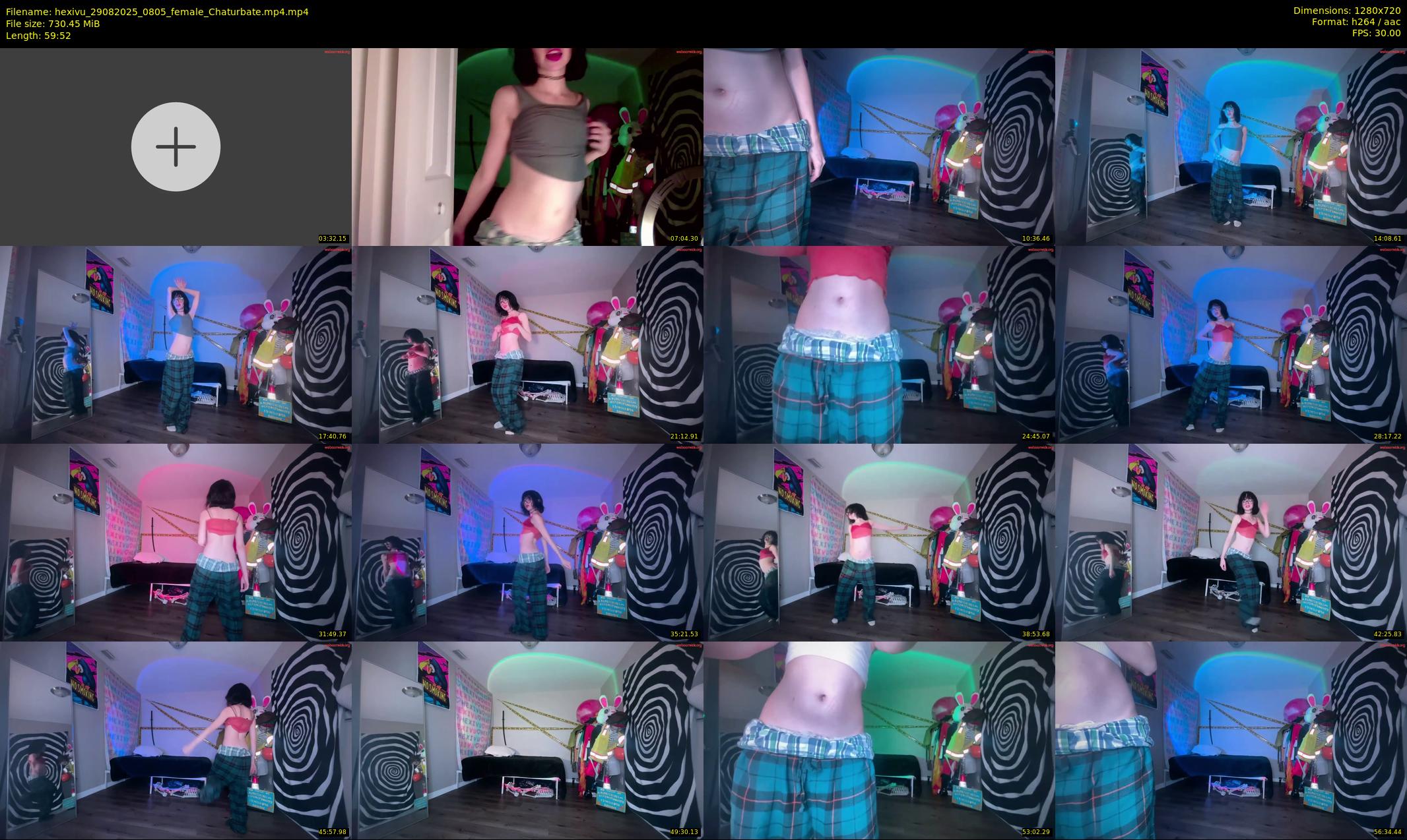 hexivu — 60 minute Chaturbate female cam show recording, 720p, Aug 29, 2025