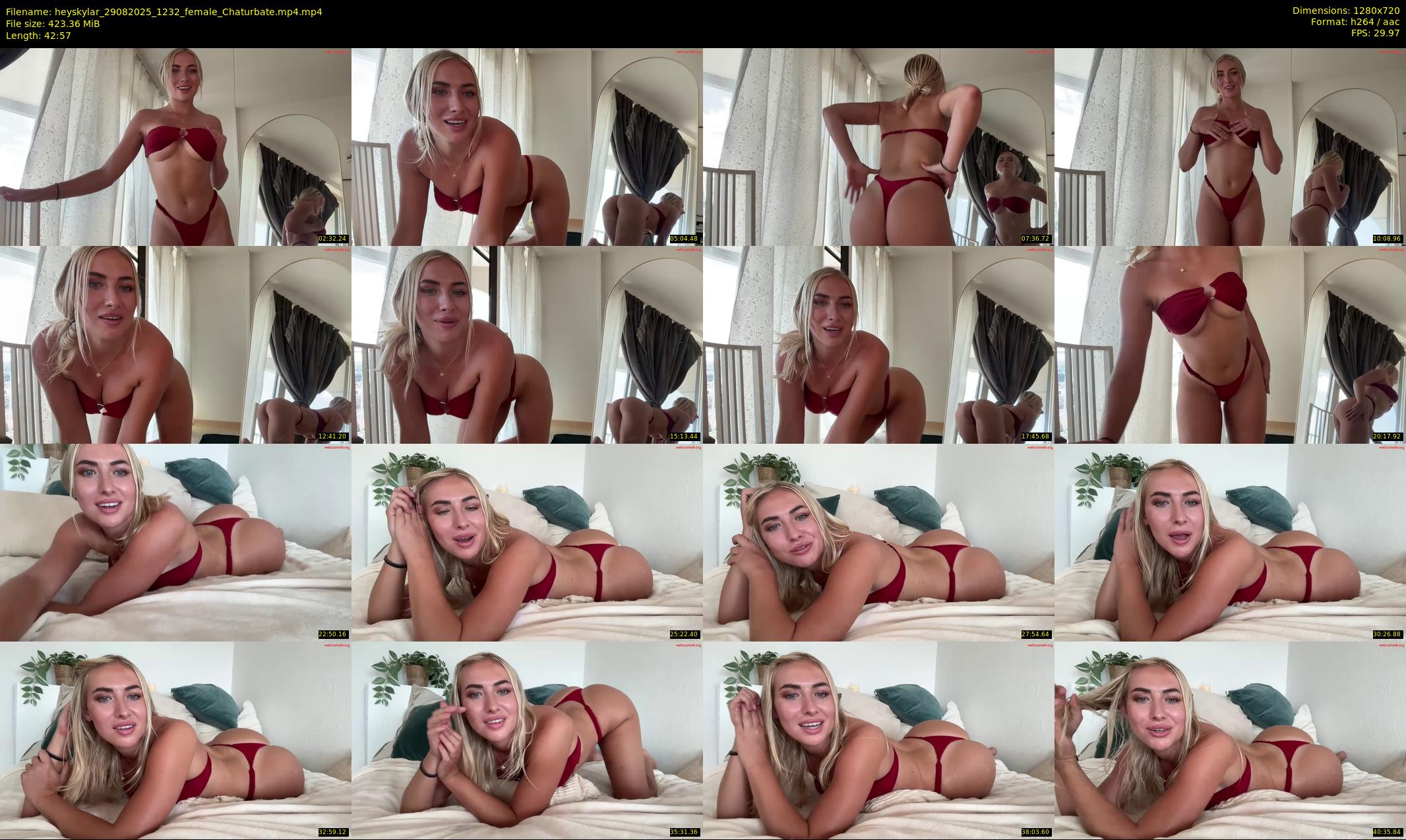 heyskylar — 43 minute Chaturbate female cam show recording, 720p, Aug 29, 2025