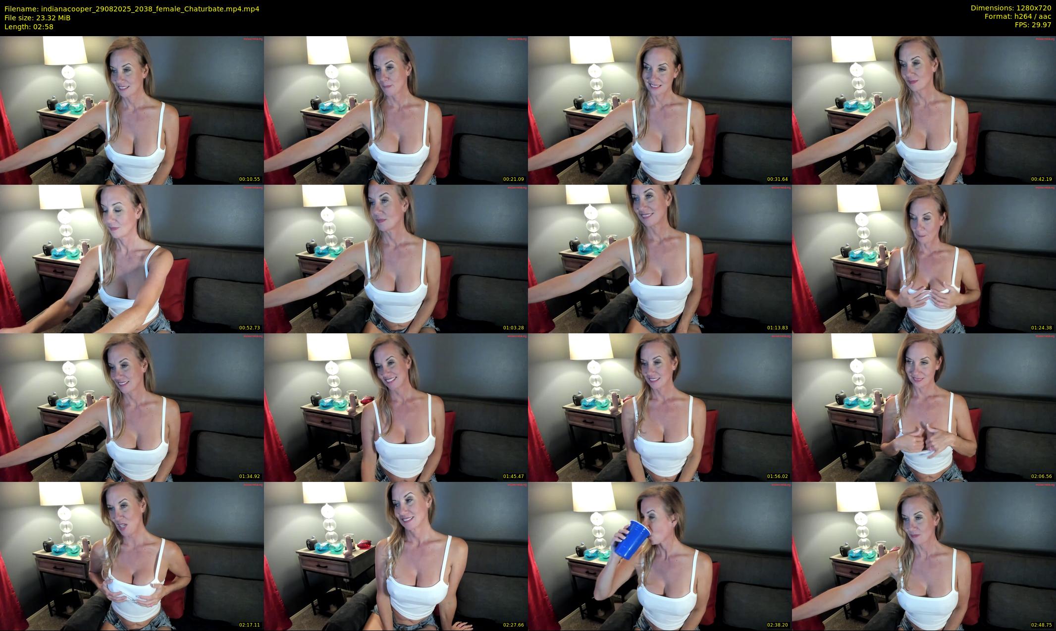 indianacooper — 3 minute Chaturbate female cam show recording, 720p, Aug 29, 2025