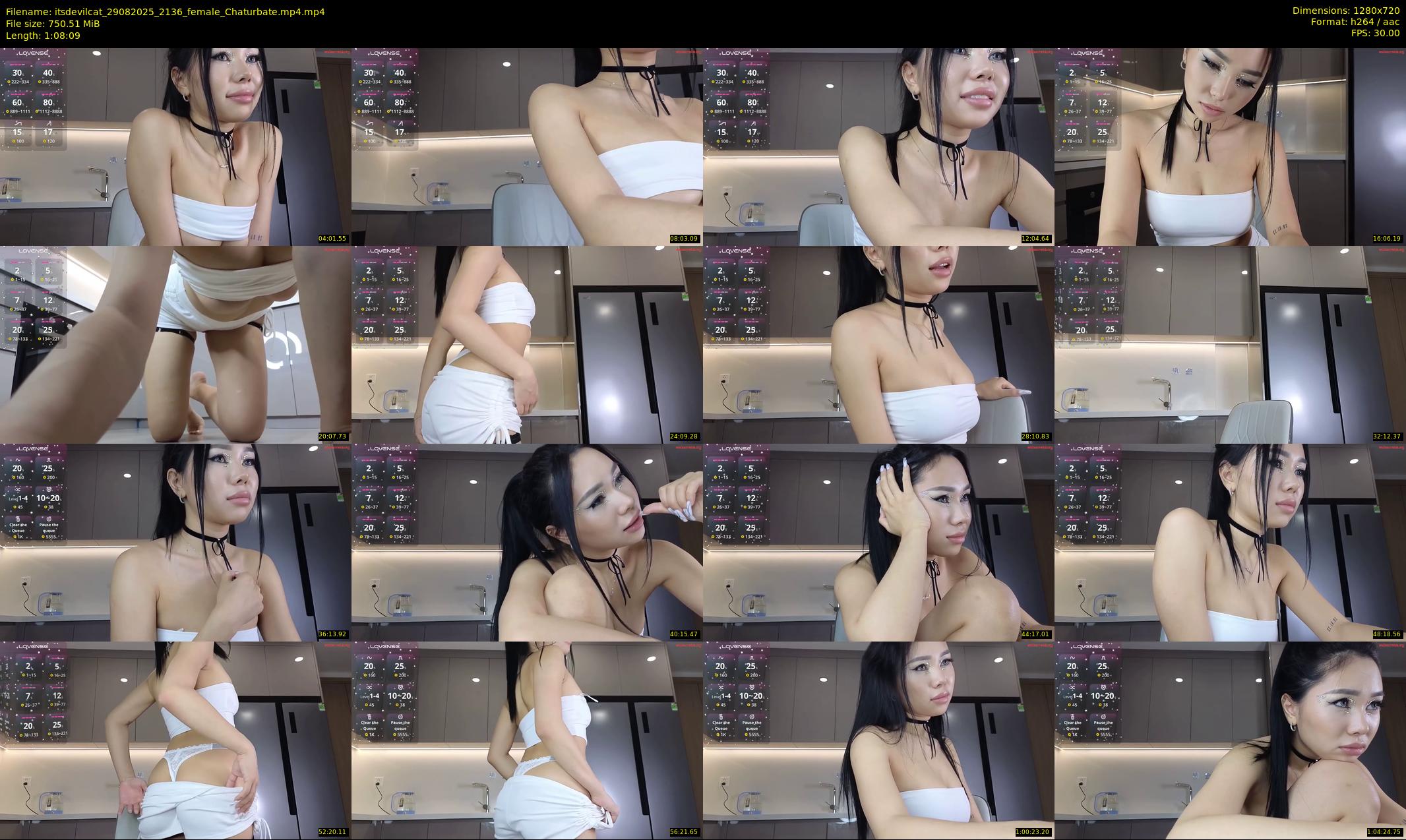 itsdevilcat — 69 minute Chaturbate female cam show recording, 720p, Aug 29, 2025