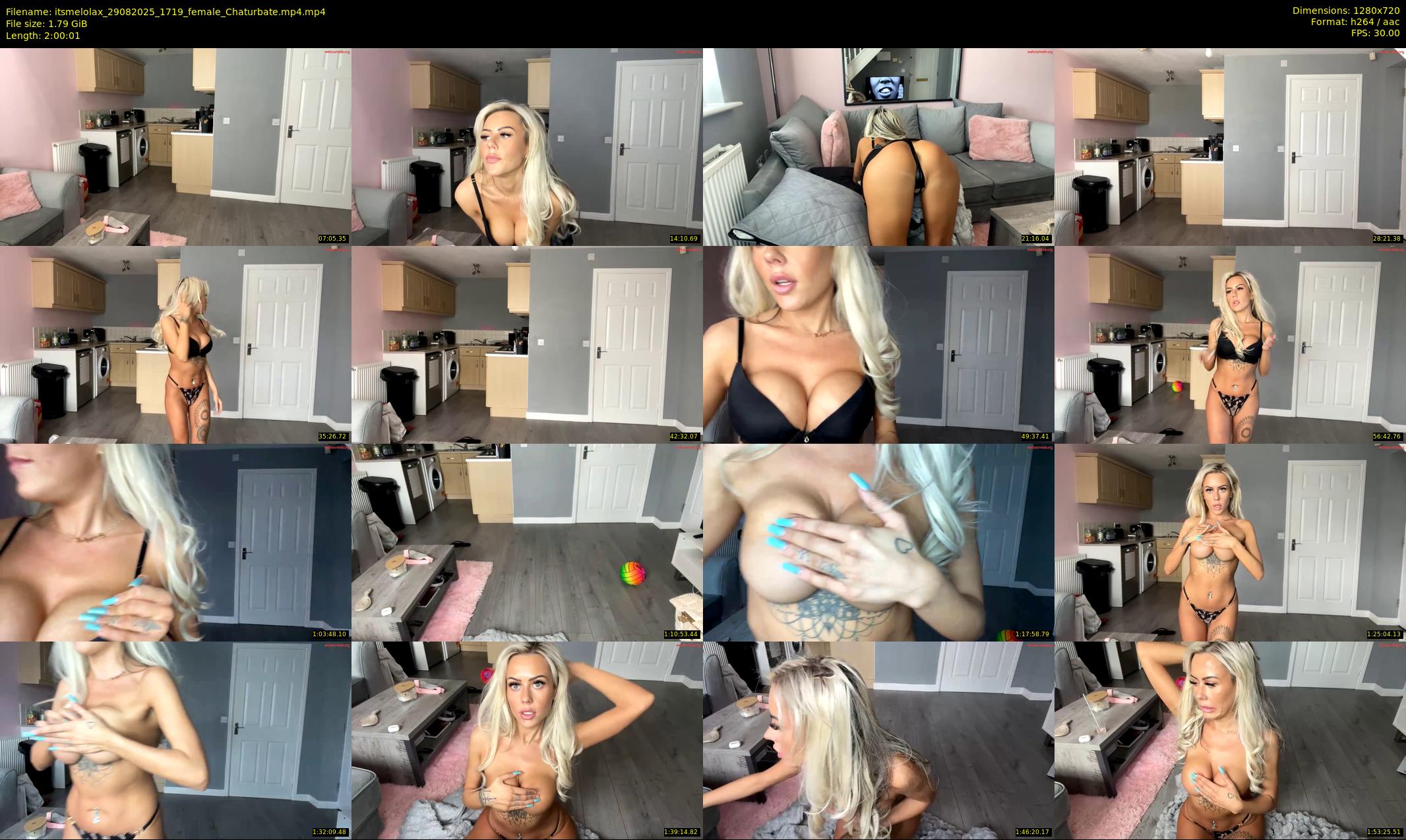 itsmelolax — 121 minute Chaturbate female cam show recording, 720p, Aug 29, 2025