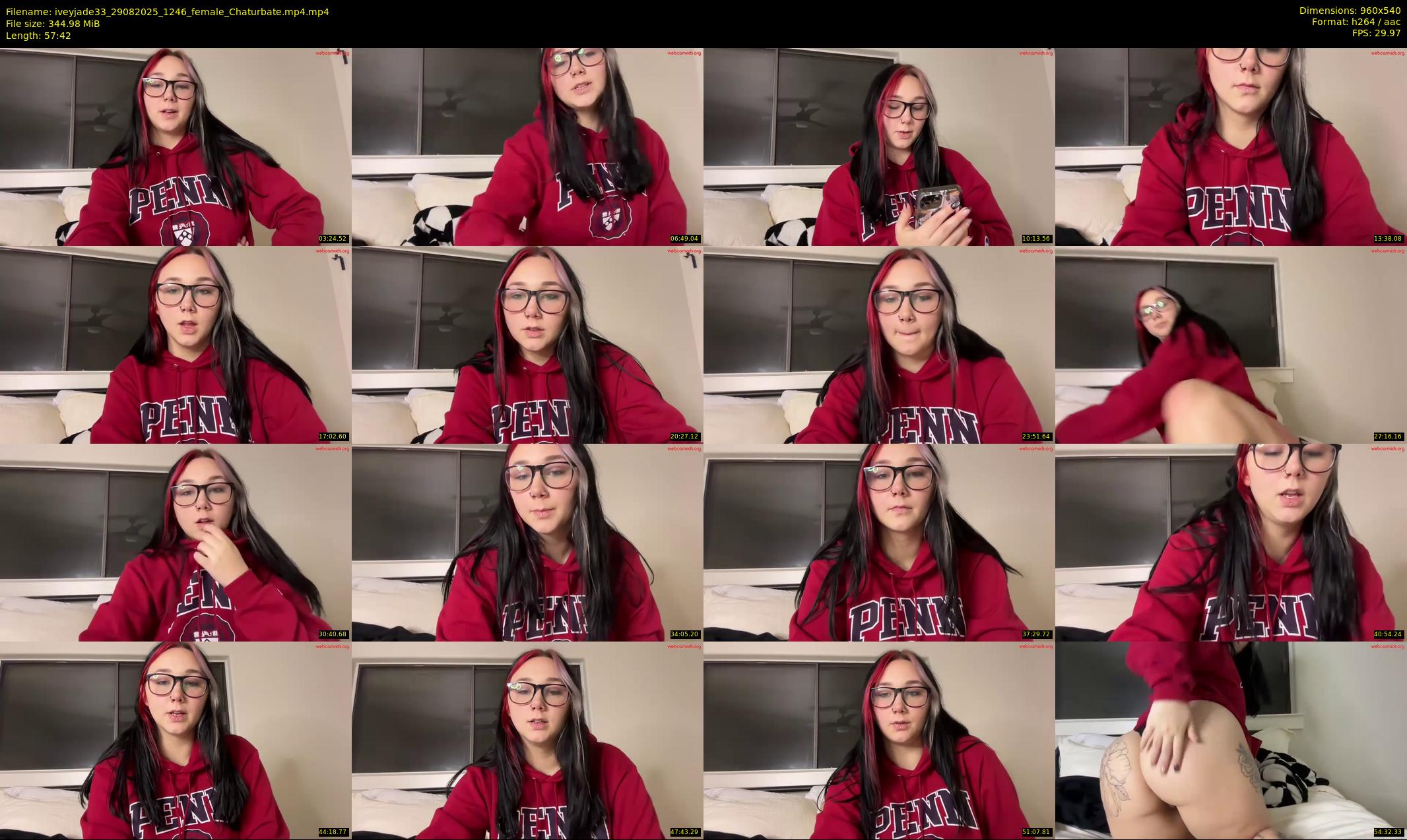 iveyjade33 — 58 minute Chaturbate female cam show recording, 480p, Aug 29, 2025