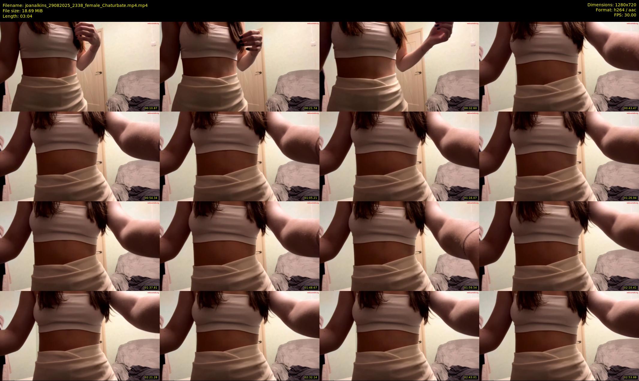 joanalkins — 4 minute Chaturbate female cam show recording, 720p, Aug 29, 2025