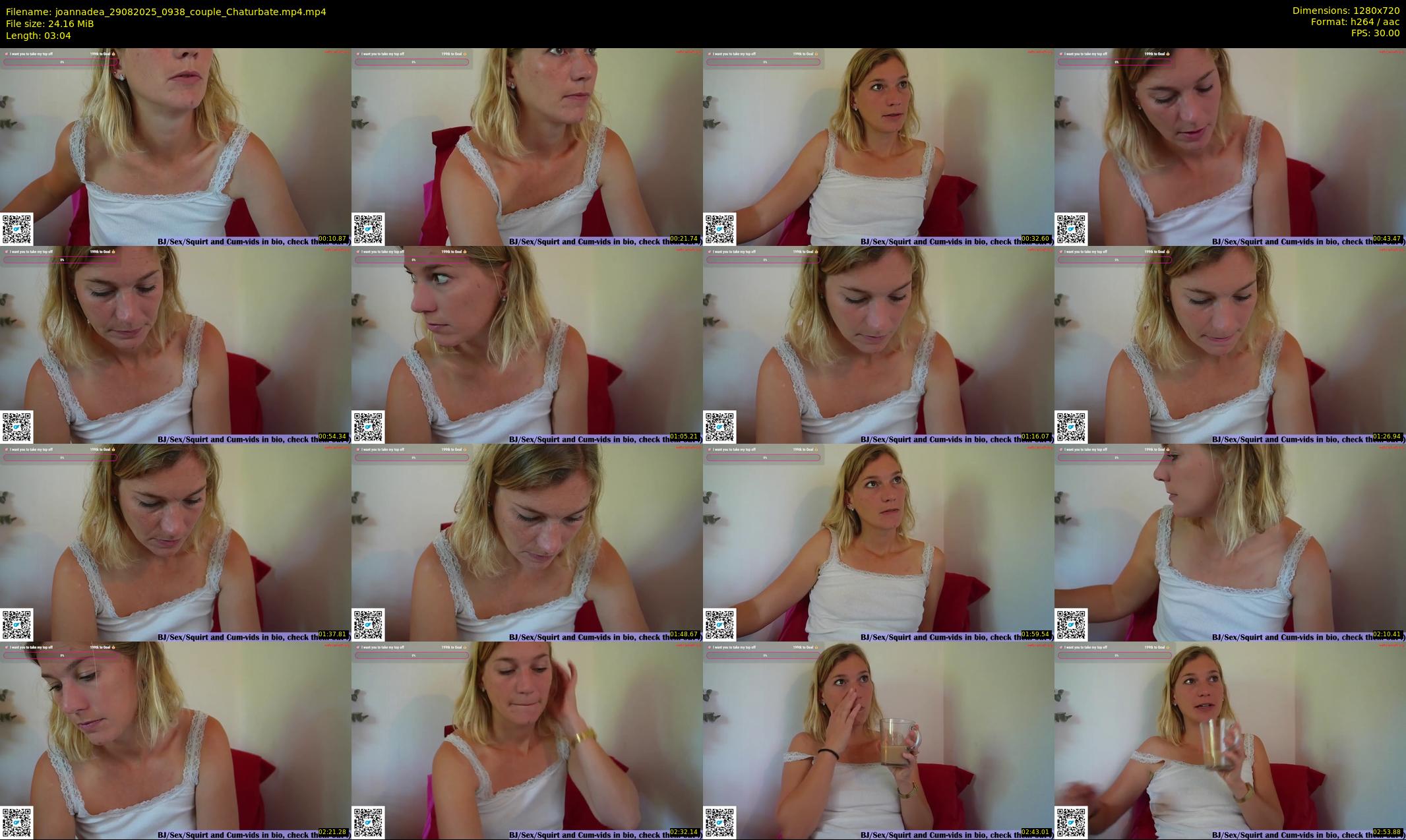joannadea — 4 minute Chaturbate female cam show recording, 720p, Aug 29, 2025
