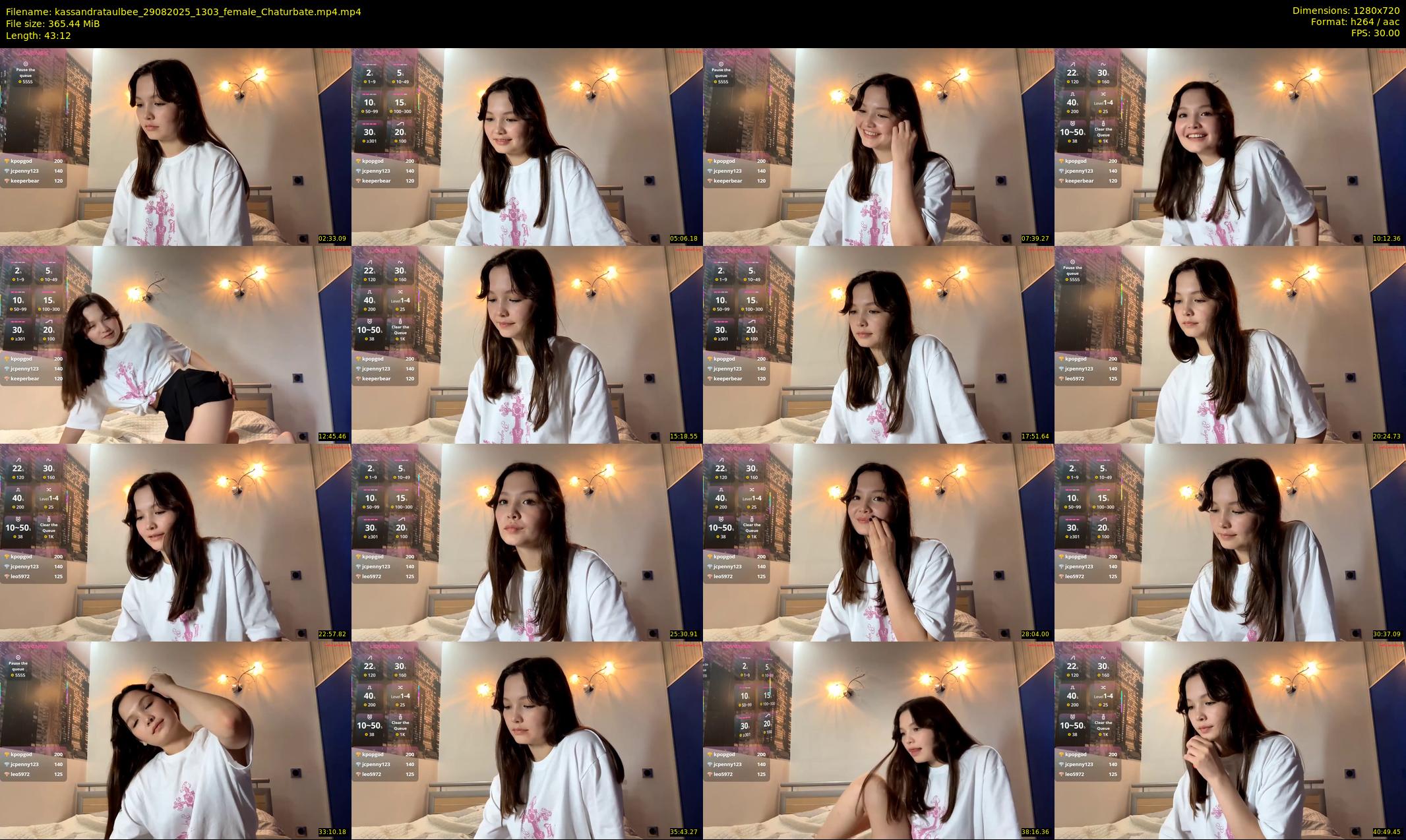 kassandrataulbee — 44 minute Chaturbate female cam show recording, 720p, Aug 29, 2025