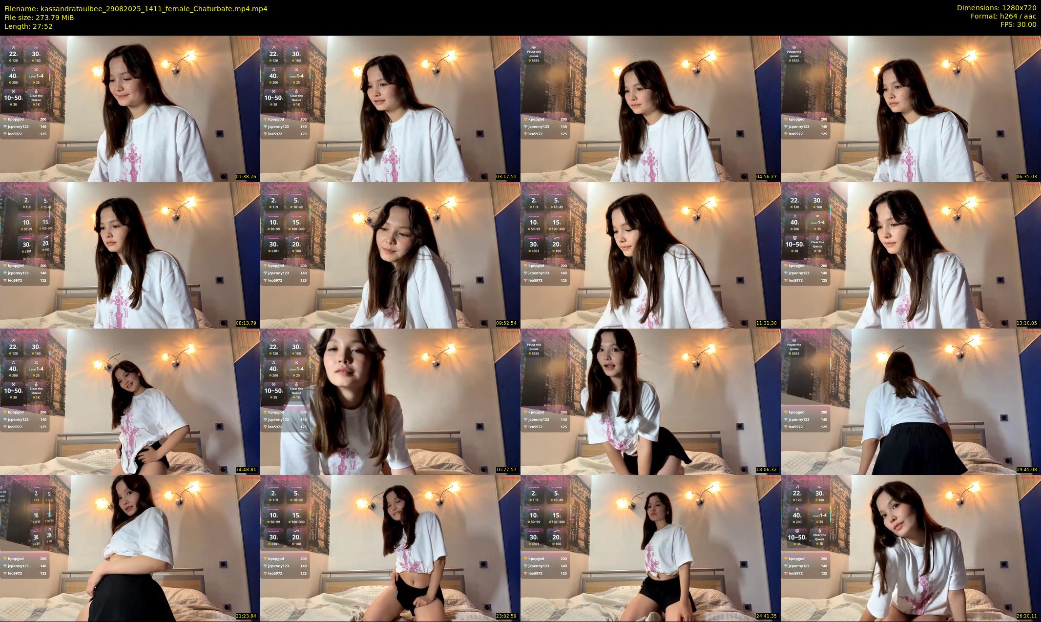 kassandrataulbee — 28 minute Chaturbate female cam show recording, 720p, Aug 29, 2025