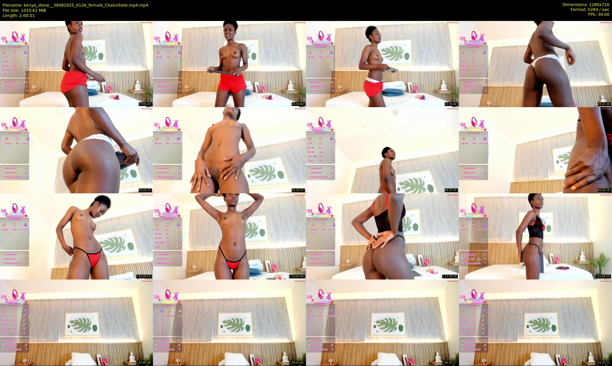 kenya_stone_ — 121 minute Chaturbate female cam show recording, 720p, Aug 30, 2025