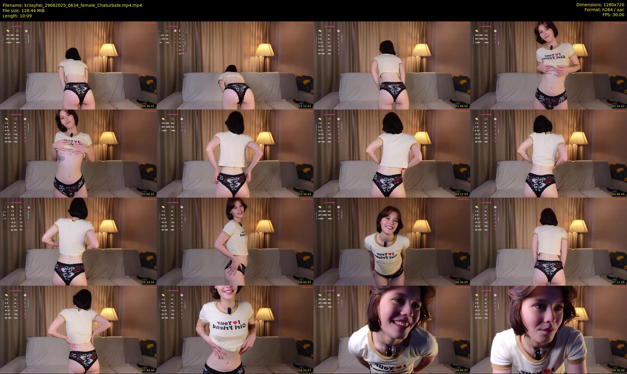 krissyhei — 11 minute Chaturbate female cam show recording, 720p, Aug 29, 2025