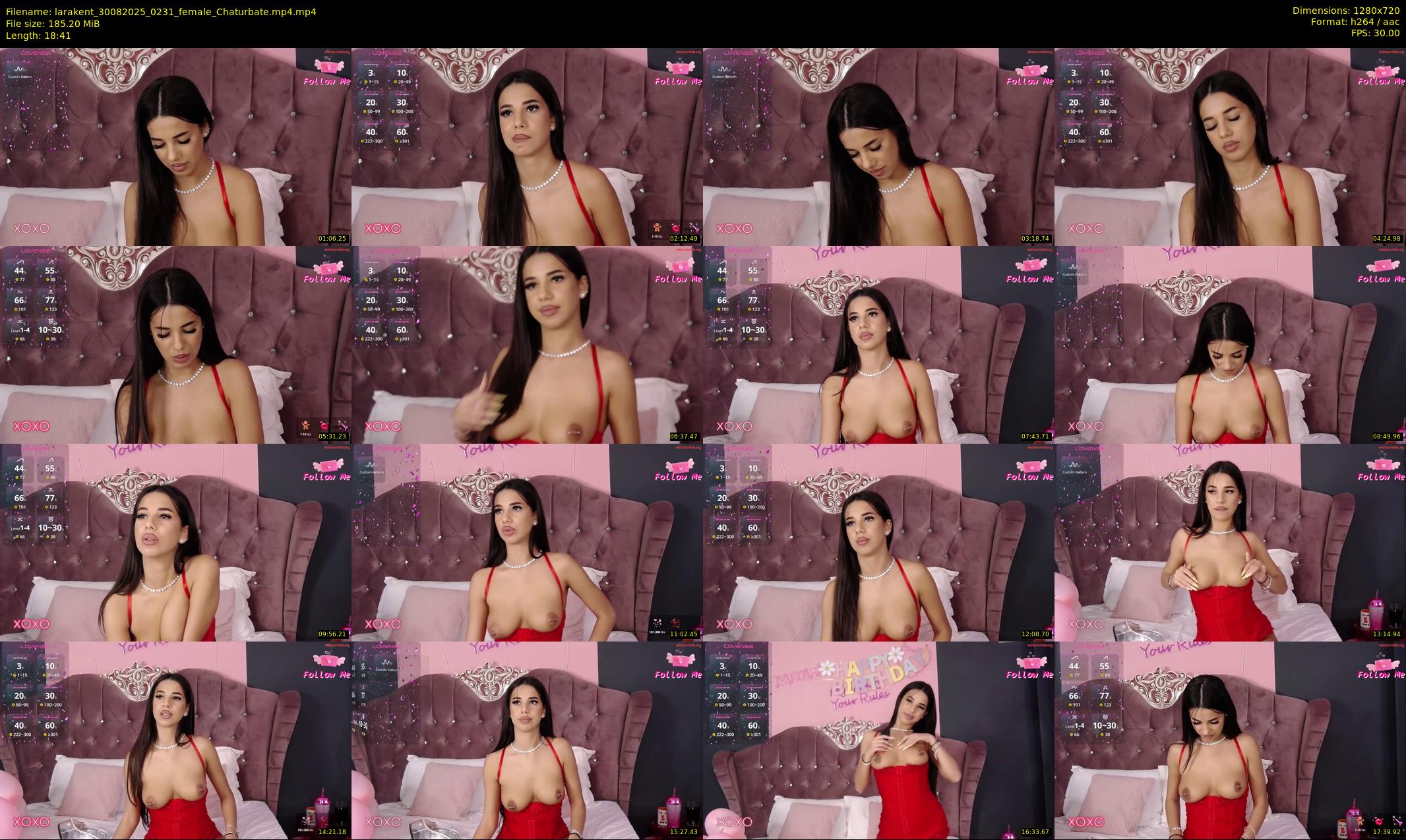 larakent — 19 minute Chaturbate female cam show recording, 720p, Aug 30, 2025