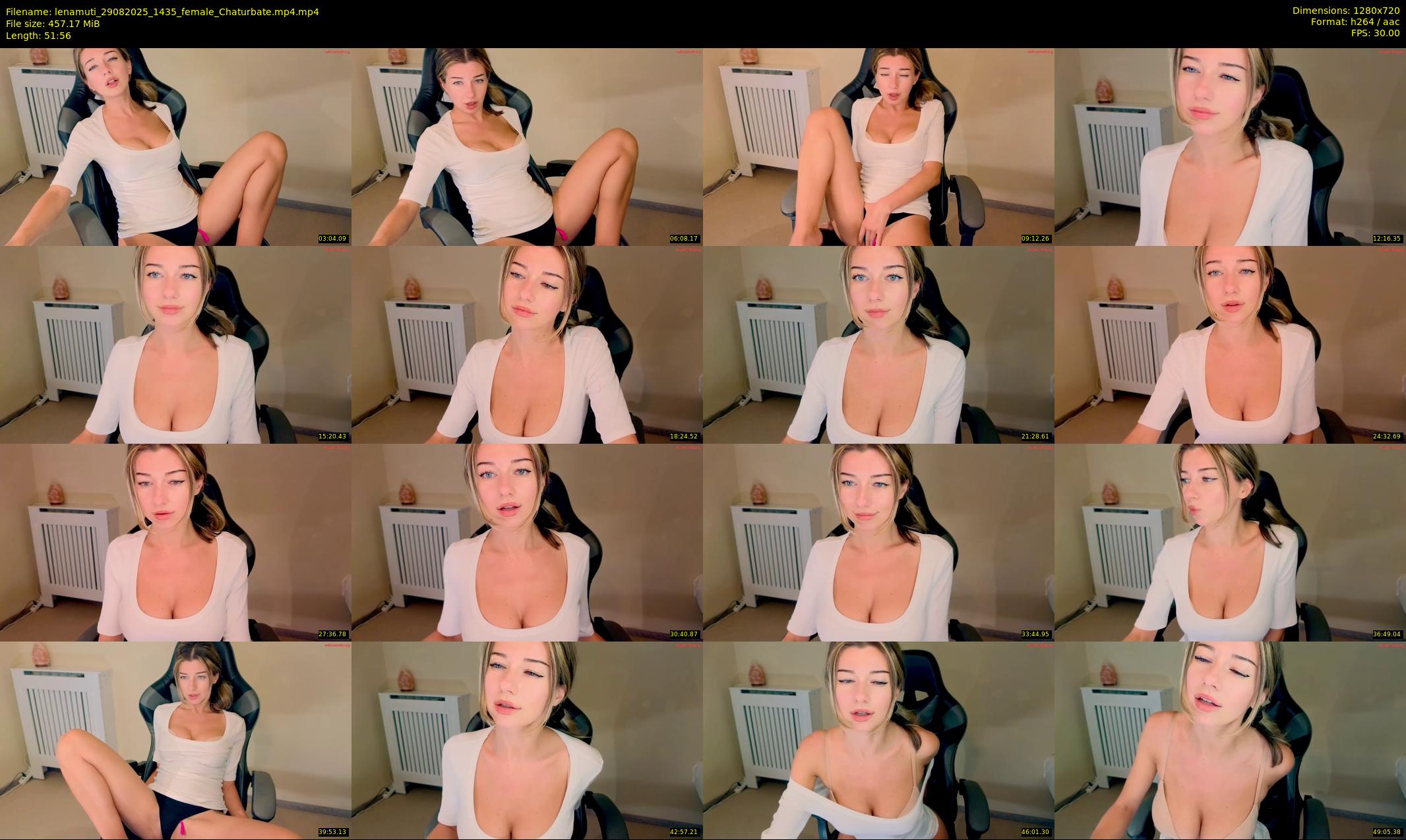 lenamuti — 52 minute Chaturbate female cam show recording, 720p, Aug 29, 2025