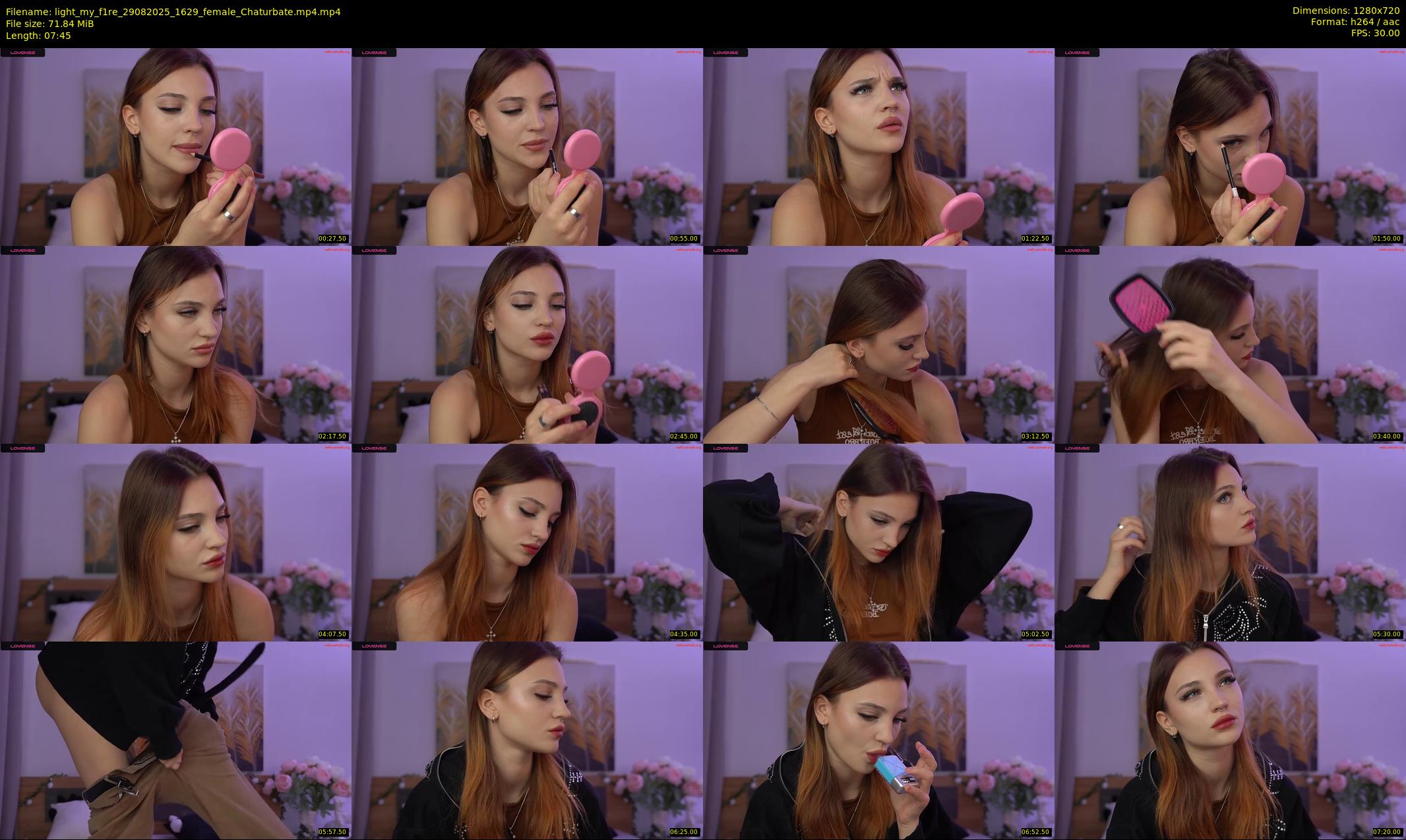 light_my_f1re — 8 minute Chaturbate female cam show recording, 720p, Aug 29, 2025