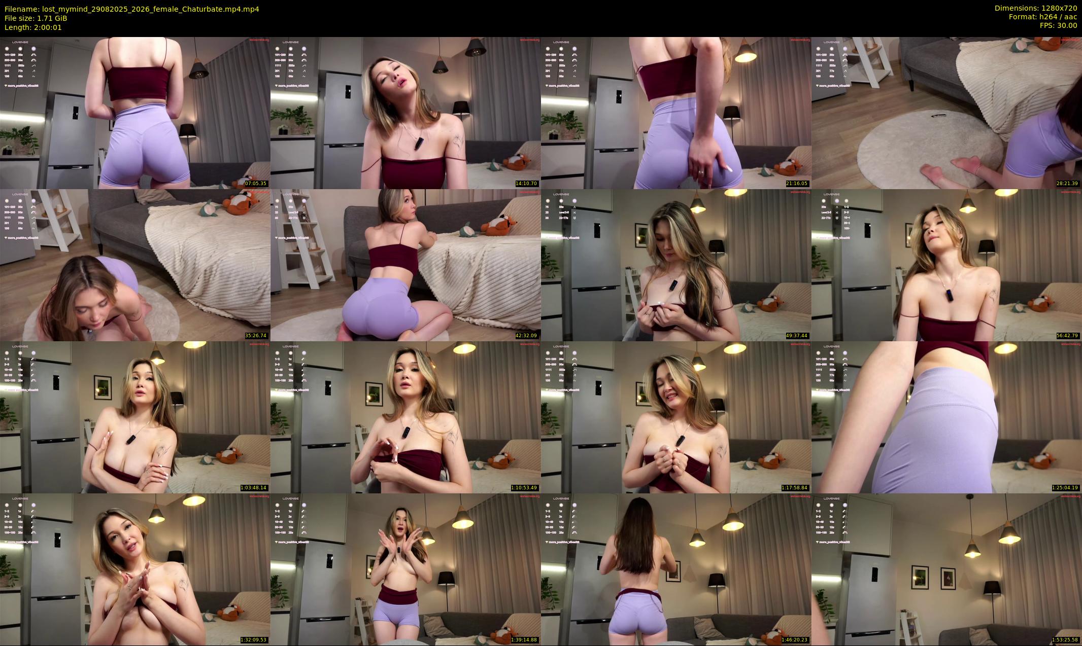 lost_mymind — 121 minute Chaturbate female cam show recording, 720p, Aug 29, 2025