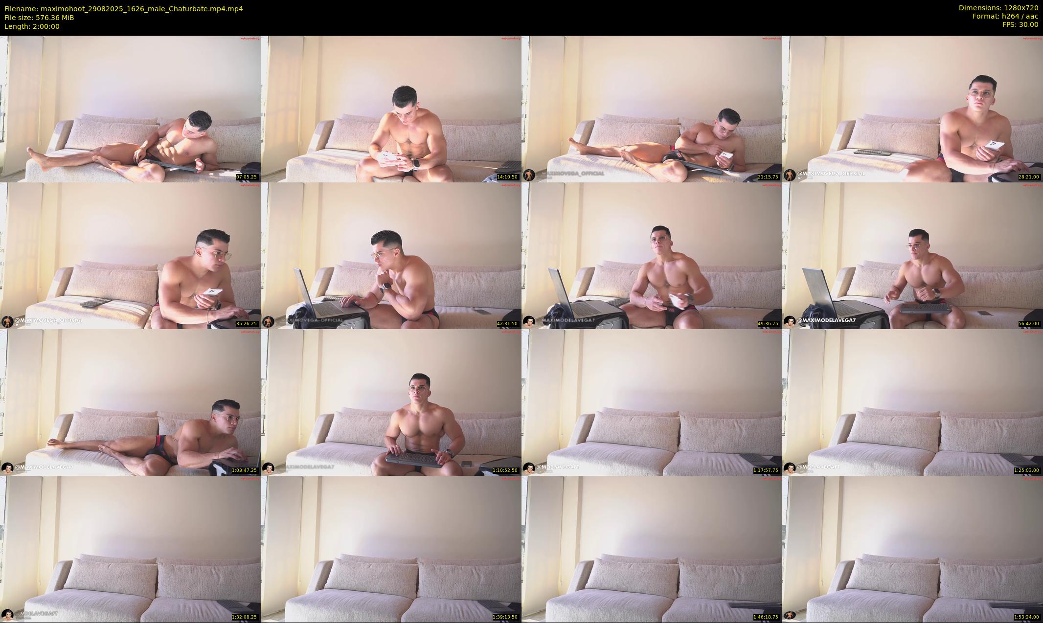 maximohoot — 120 minute Chaturbate male cam show recording, 720p, Aug 29, 2025