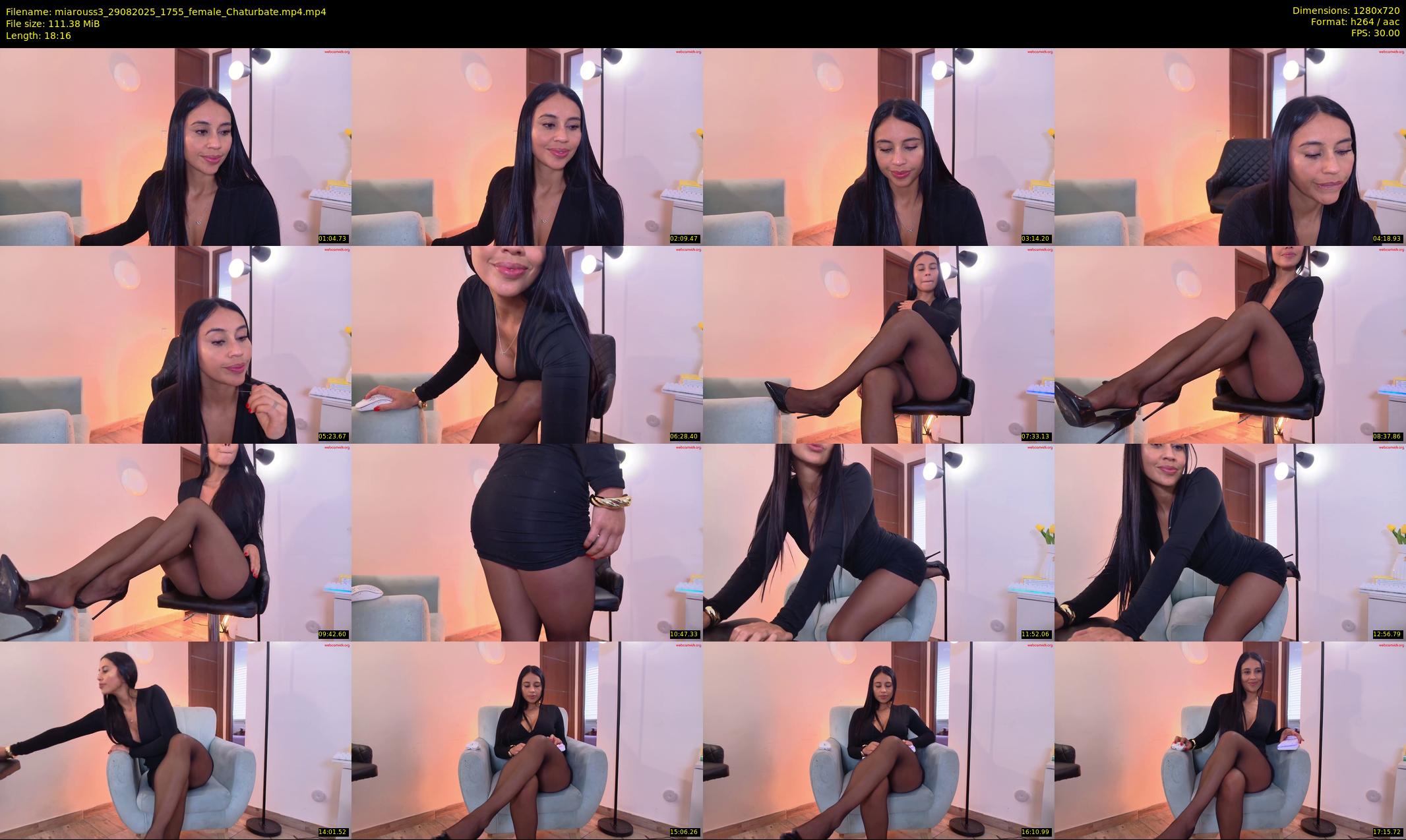 miarouss3 — 19 minute Chaturbate female cam show recording, 720p, Aug 29, 2025