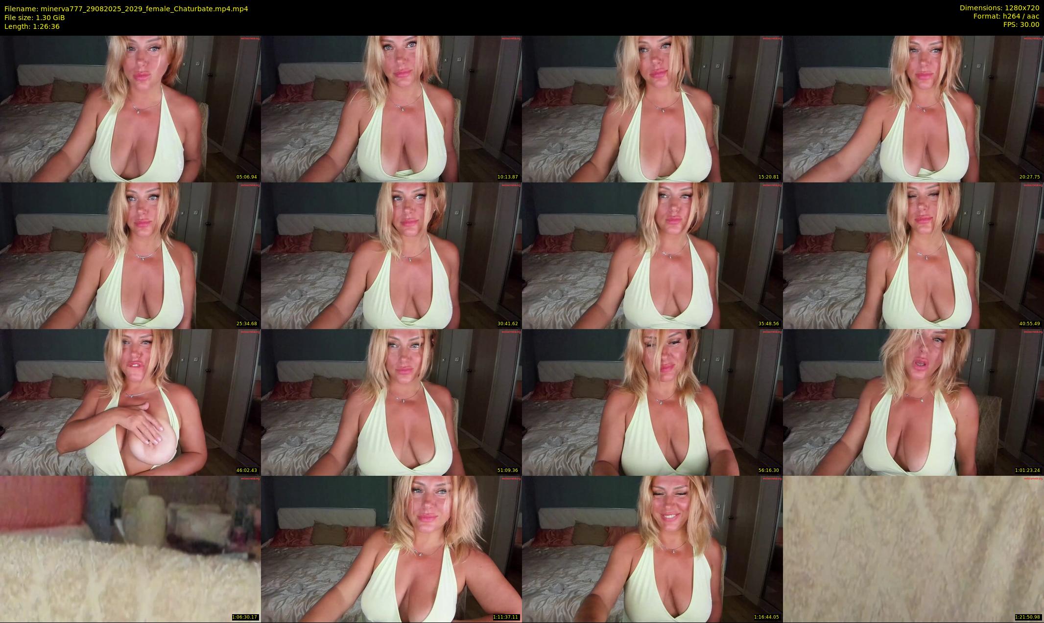 minerva777 — 87 minute Chaturbate female cam show recording, 720p, Aug 29, 2025