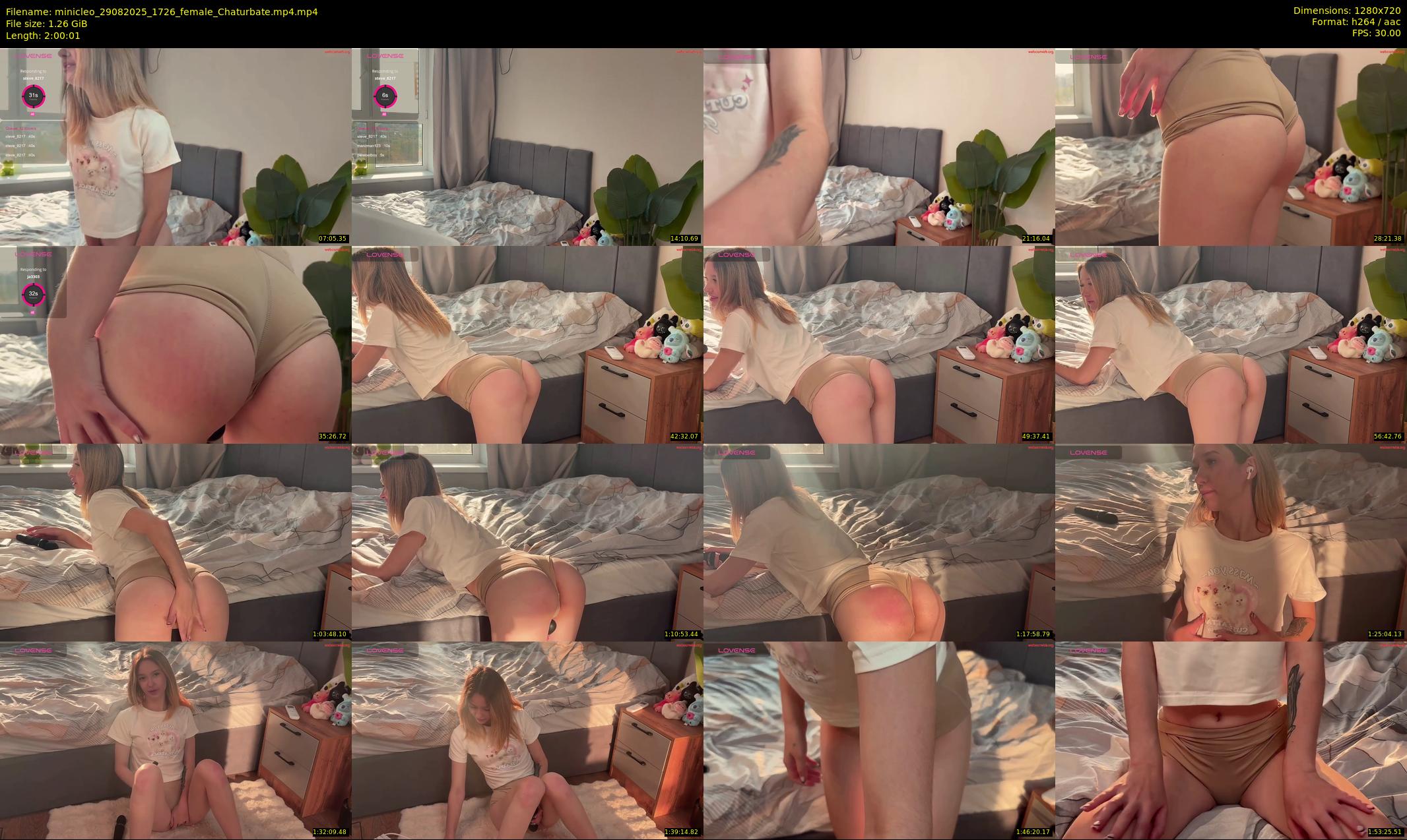 minicleo — 121 minute Chaturbate female cam show recording, 720p, Aug 29, 2025