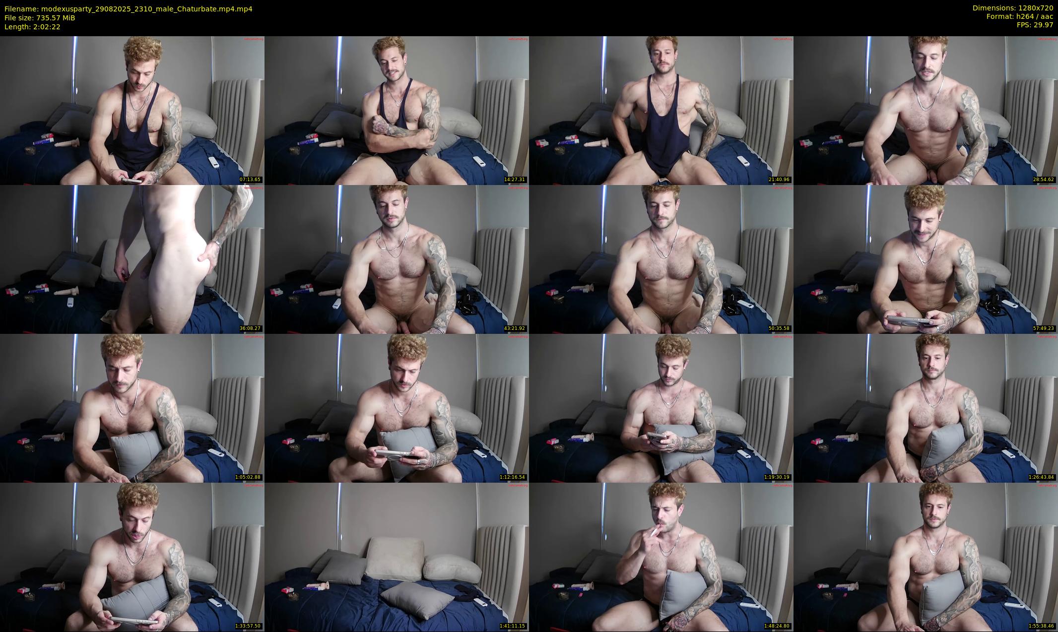 modexusparty — 123 minute Chaturbate male cam show recording, 720p, Aug 29, 2025