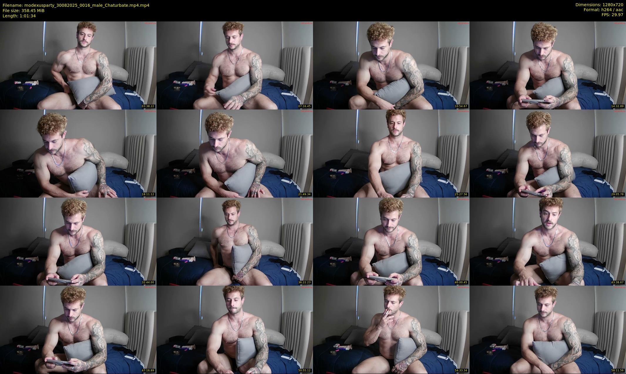 modexusparty — 62 minute Chaturbate male cam show recording, 720p, Aug 30, 2025