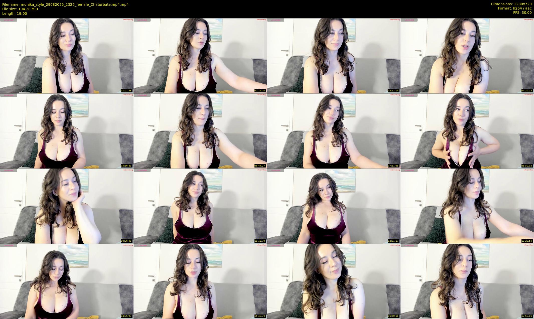 monika_style — 19 minute Chaturbate female cam show recording, 720p, Aug 29, 2025