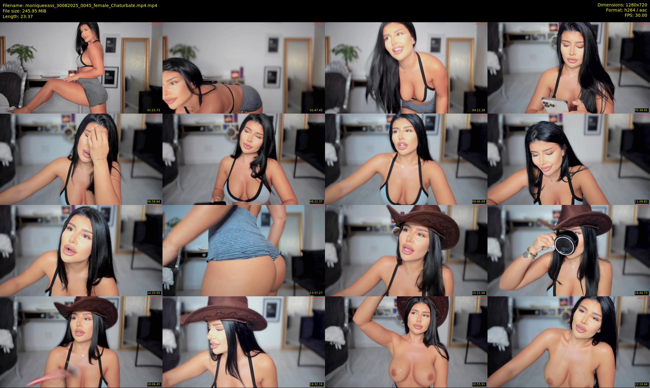 moniqueeass — 24 minute Chaturbate female cam show recording, 720p, Aug 30, 2025