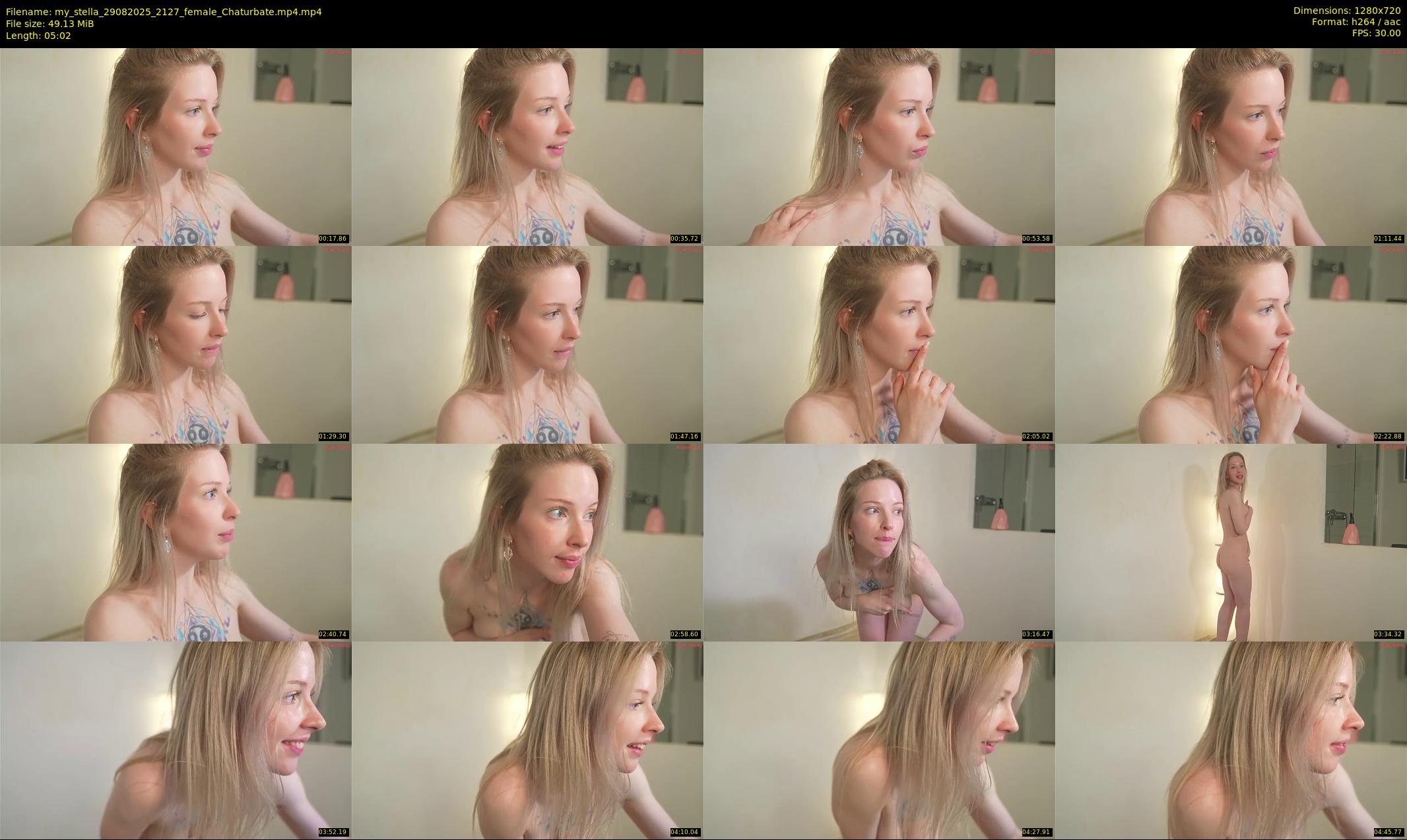 my_stella — 6 minute Chaturbate female cam show recording, 720p, Aug 29, 2025