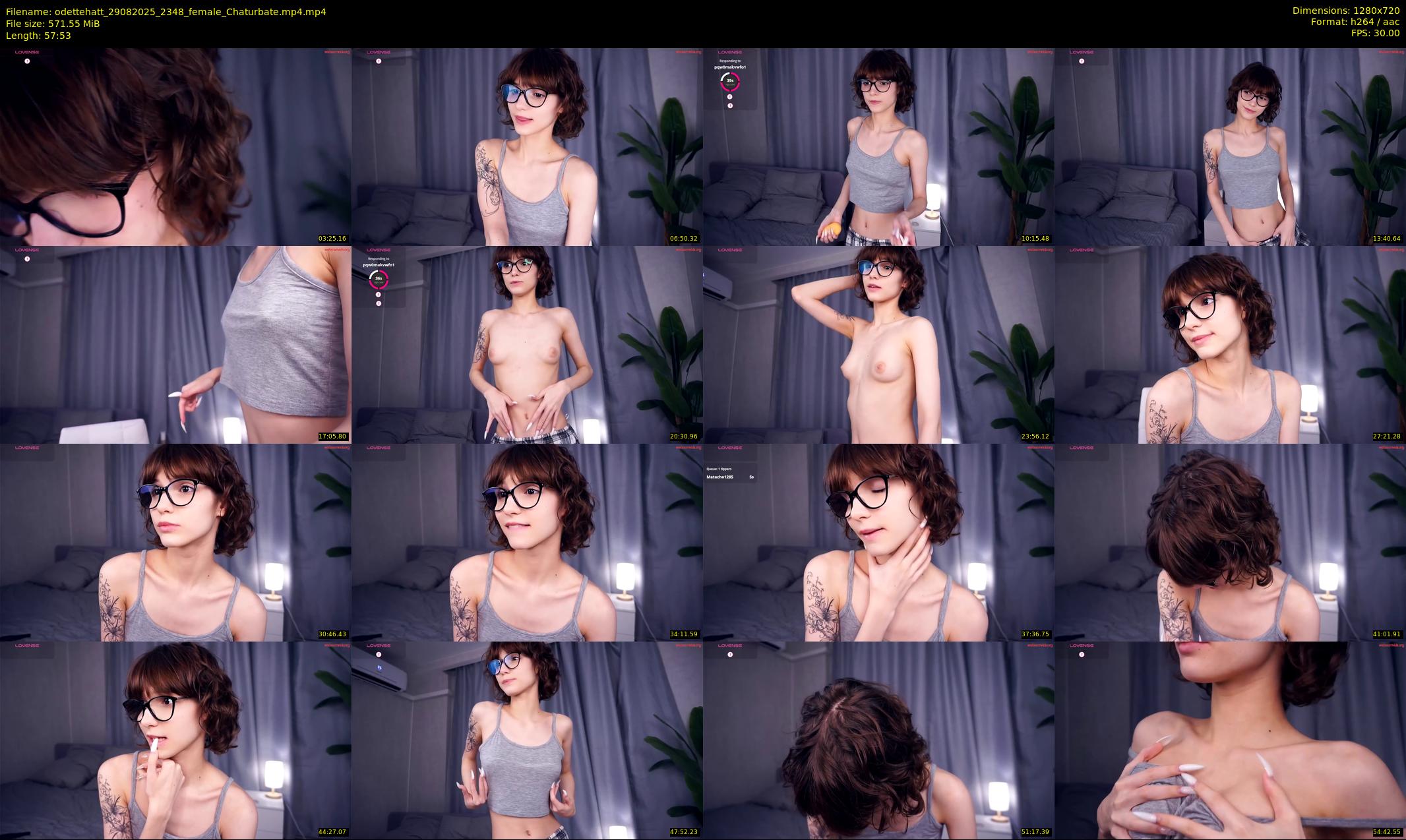 odettehatt — 58 minute Chaturbate female cam show recording, 720p, Aug 29, 2025