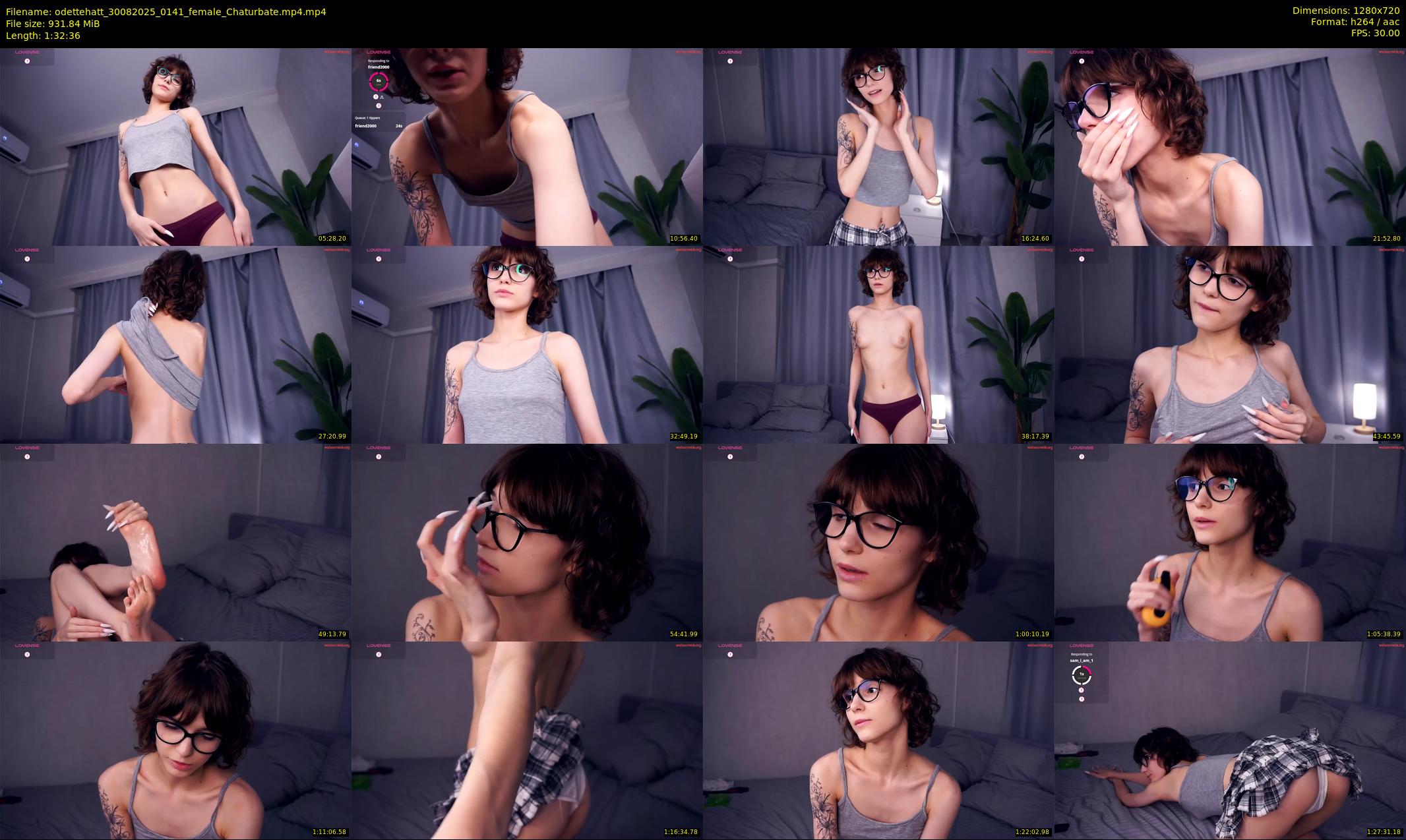 odettehatt — 93 minute Chaturbate female cam show recording, 720p, Aug 30, 2025