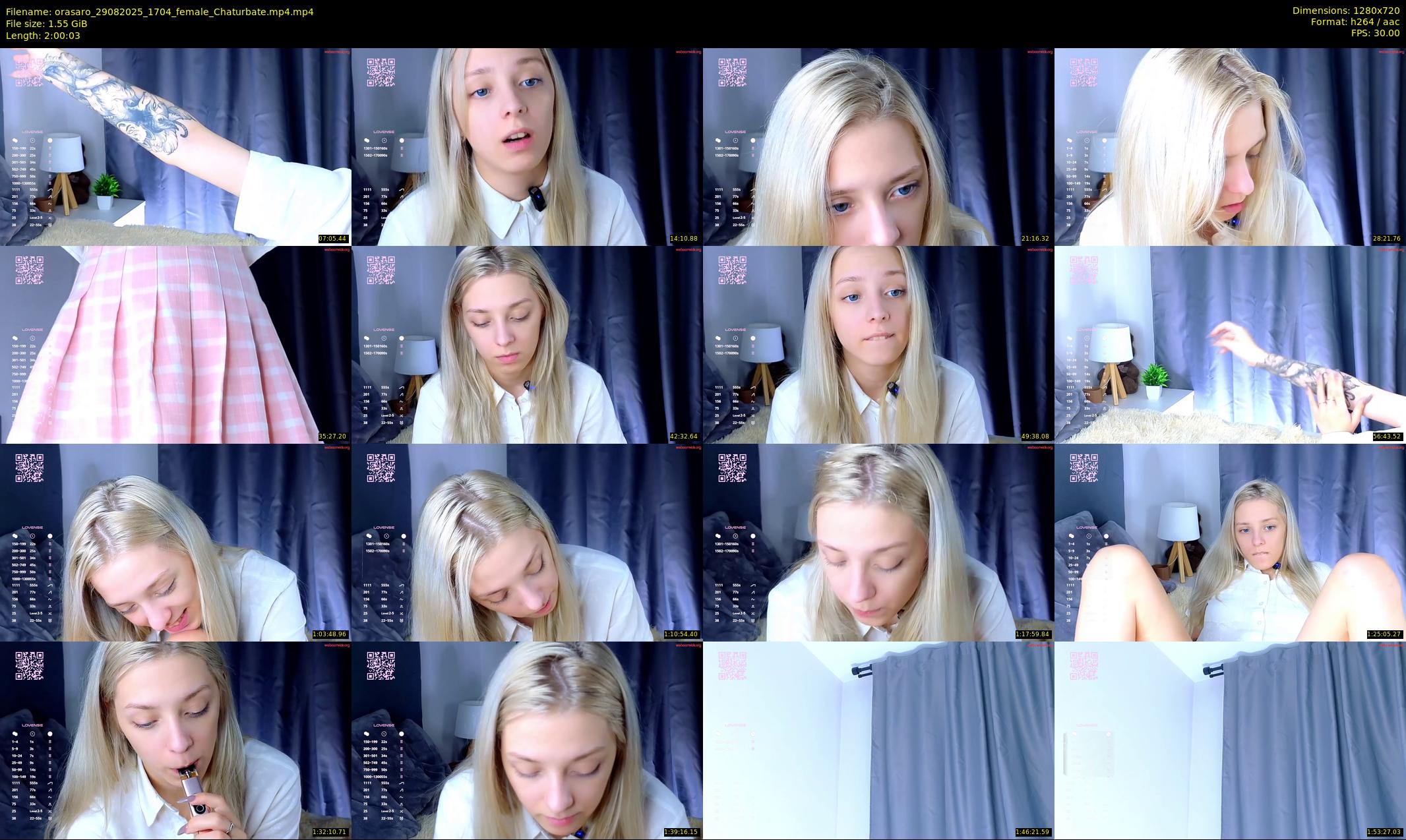 orasaro — 121 minute Chaturbate female cam show recording, 720p, Aug 29, 2025