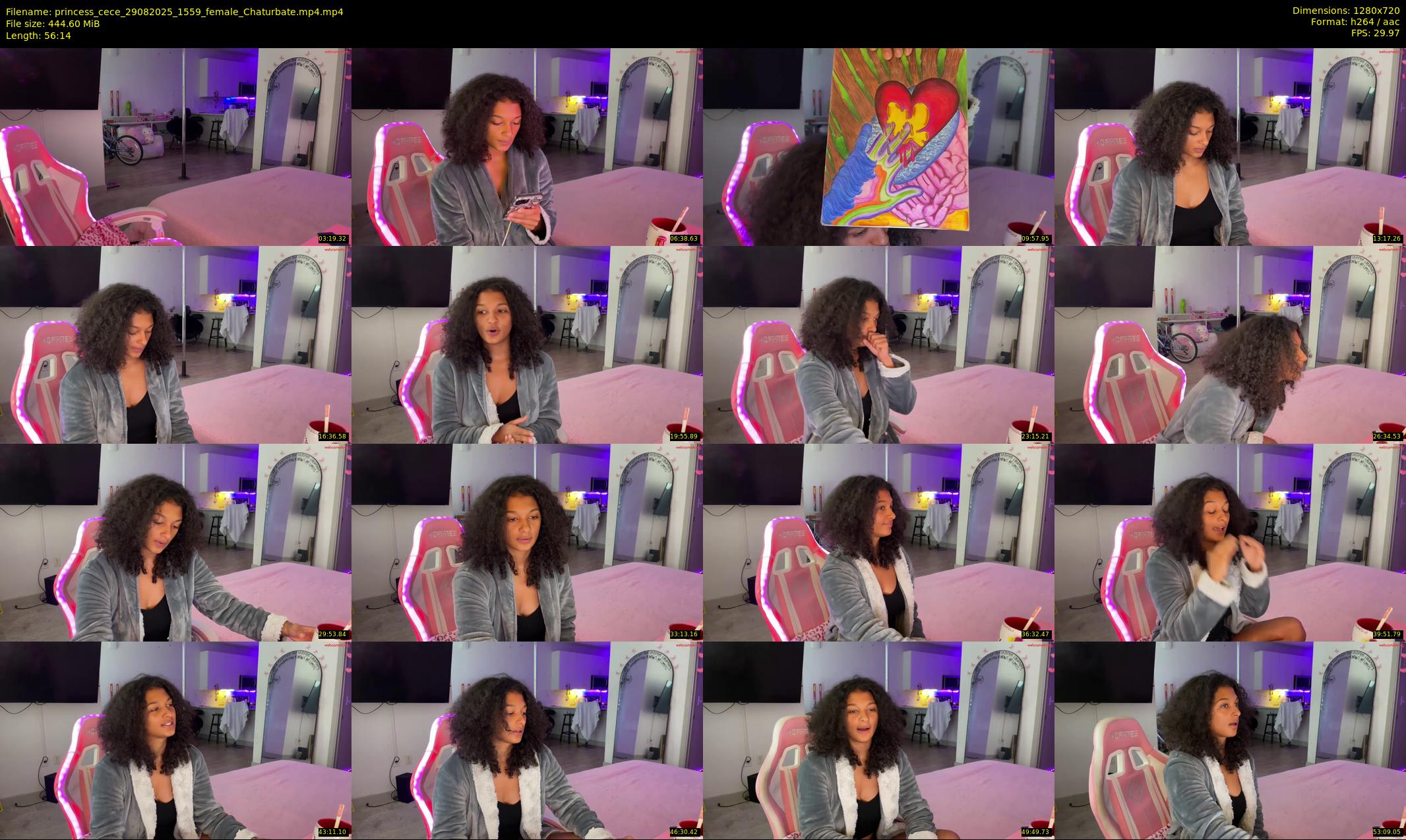 princess_cece — 57 minute Chaturbate female cam show recording, 720p, Aug 29, 2025