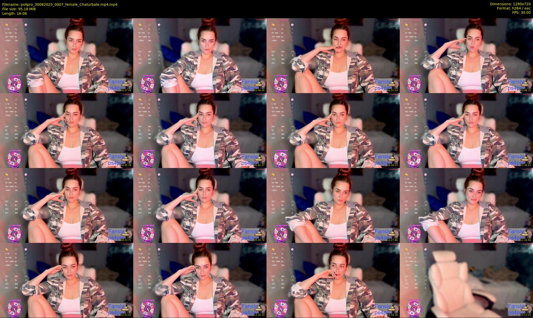 ps4pro — 17 minute Chaturbate female cam show recording, 720p, Aug 30, 2025