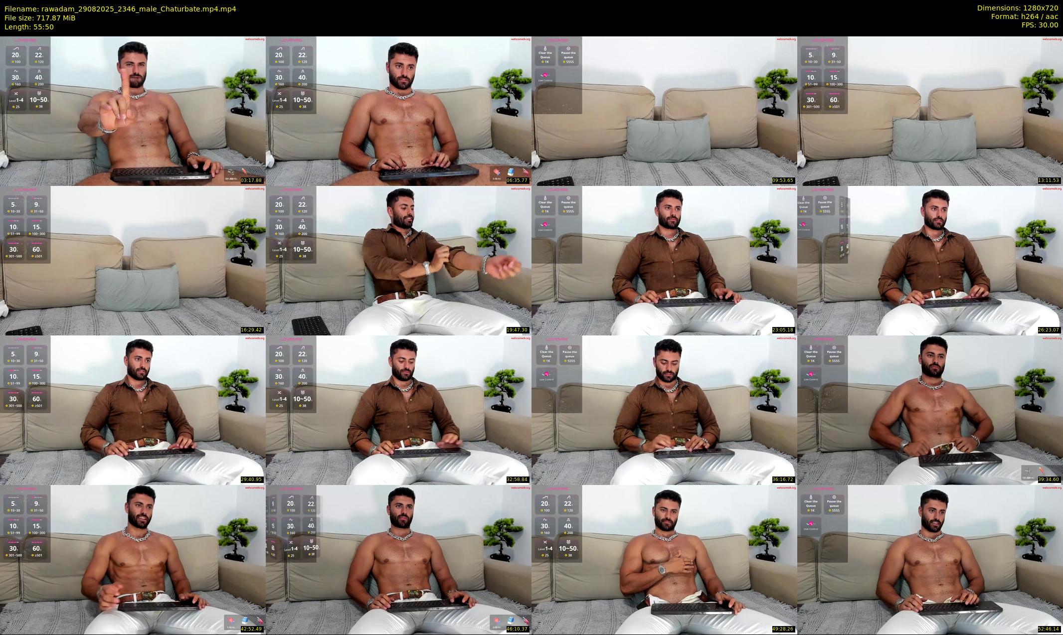 rawadam — 56 minute Chaturbate male cam show recording, 720p, Aug 29, 2025