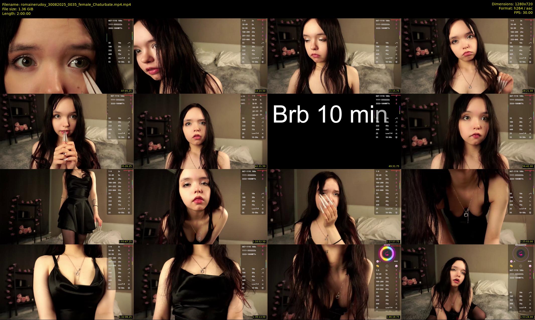 romainerudoy — 120 minute Chaturbate female cam show recording, 720p, Aug 30, 2025