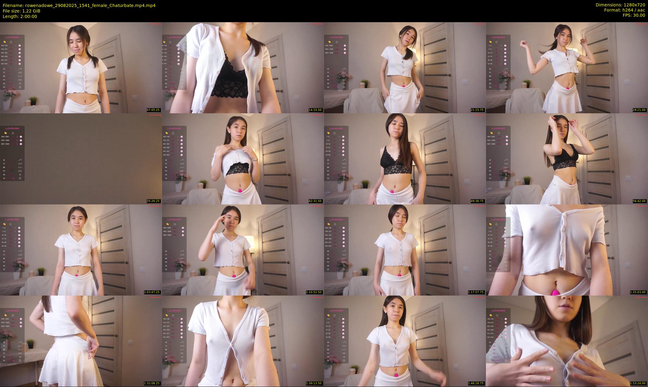 rowenadowe — 120 minute Chaturbate female cam show recording, 720p, Aug 29, 2025