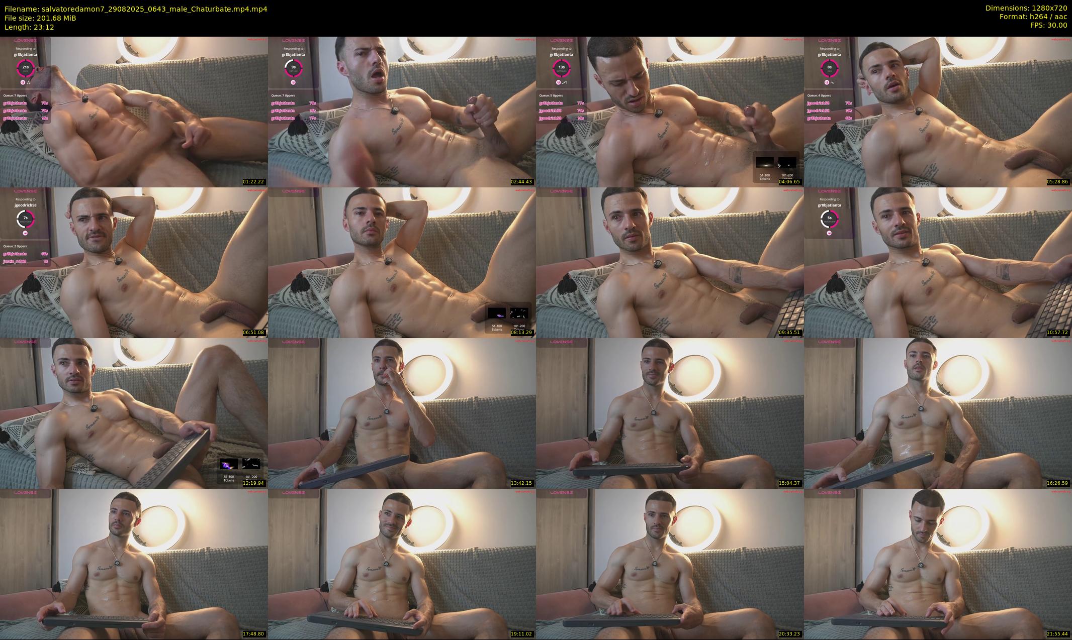 salvatoredamon7 — 24 minute Chaturbate male cam show recording, 720p, Aug 29, 2025