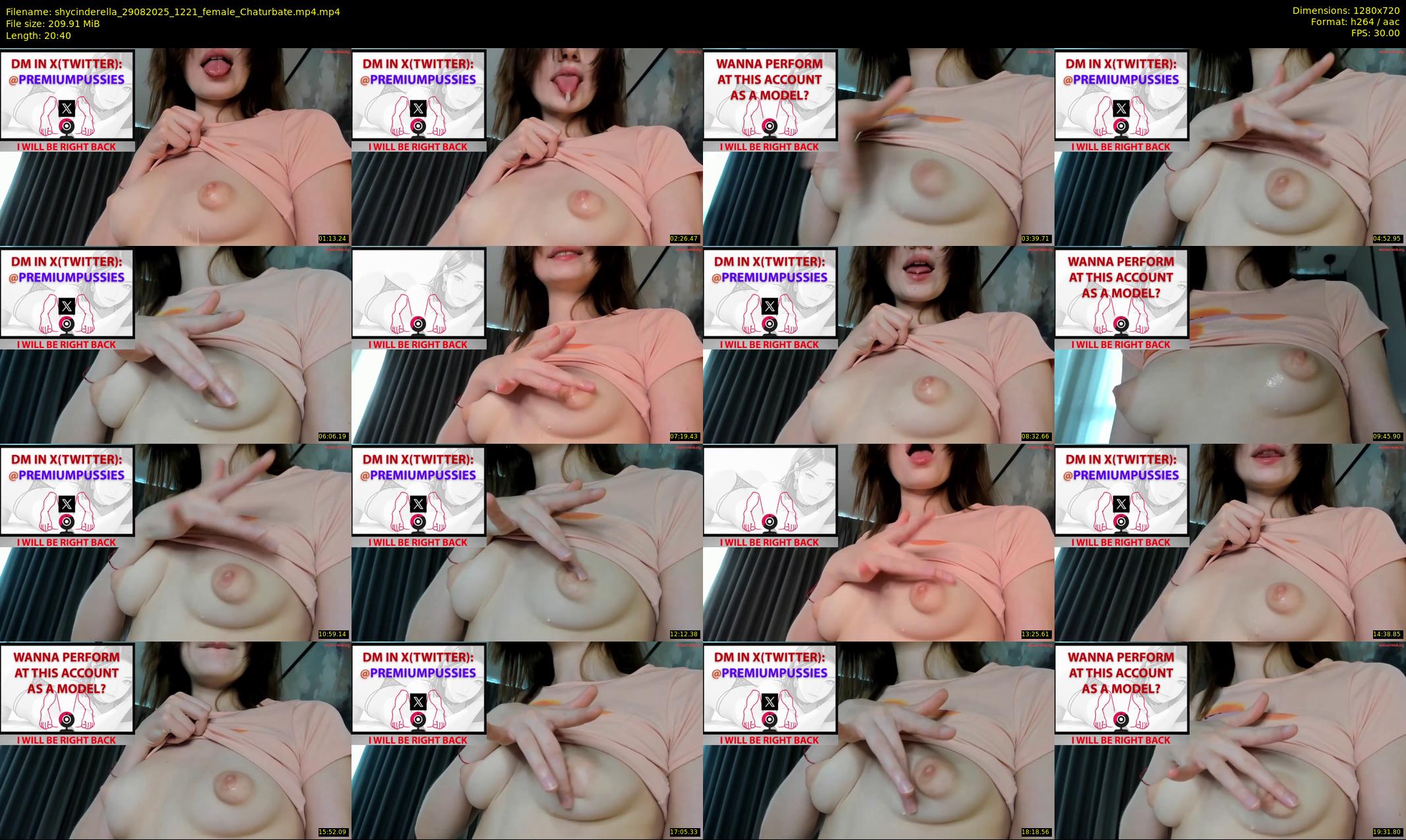 shycinderella — 21 minute Chaturbate female cam show recording, 720p, Aug 29, 2025