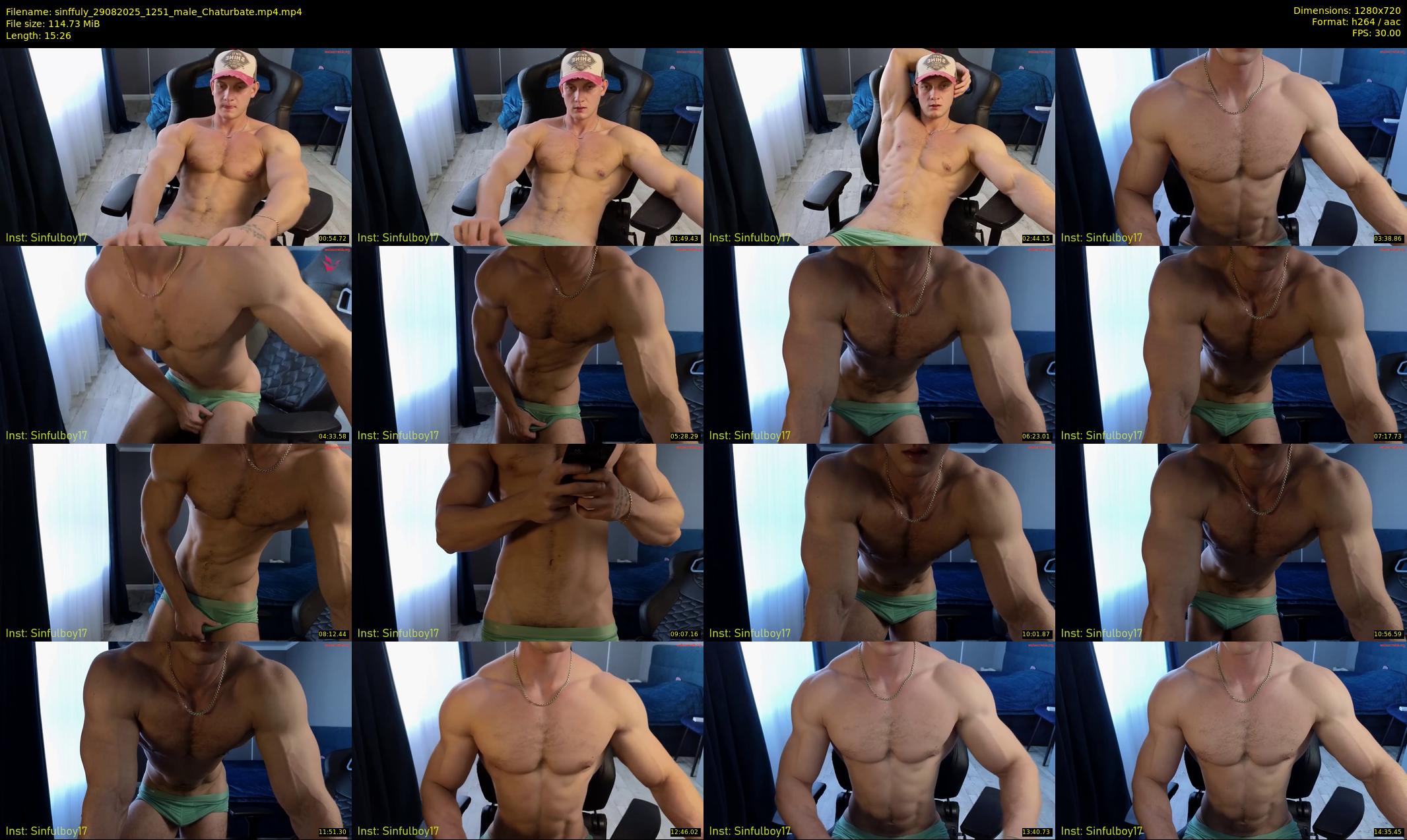 sinffuly — 16 minute Chaturbate male cam show recording, 720p, Aug 29, 2025