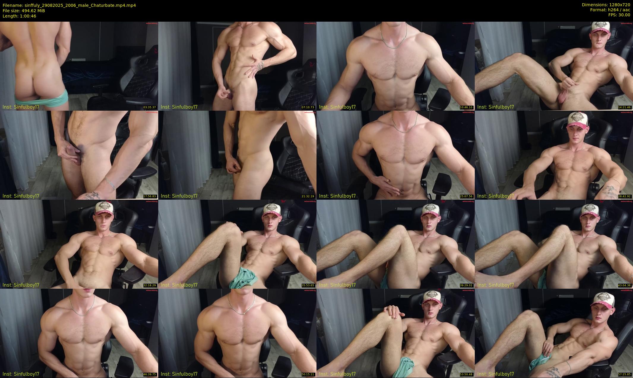 sinffuly — 61 minute Chaturbate male cam show recording, 720p, Aug 29, 2025