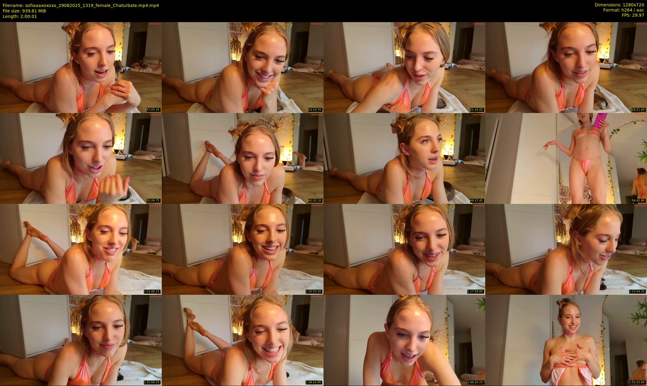 sofiaaaxoxoxo — 121 minute Chaturbate female cam show recording, 720p, Aug 29, 2025