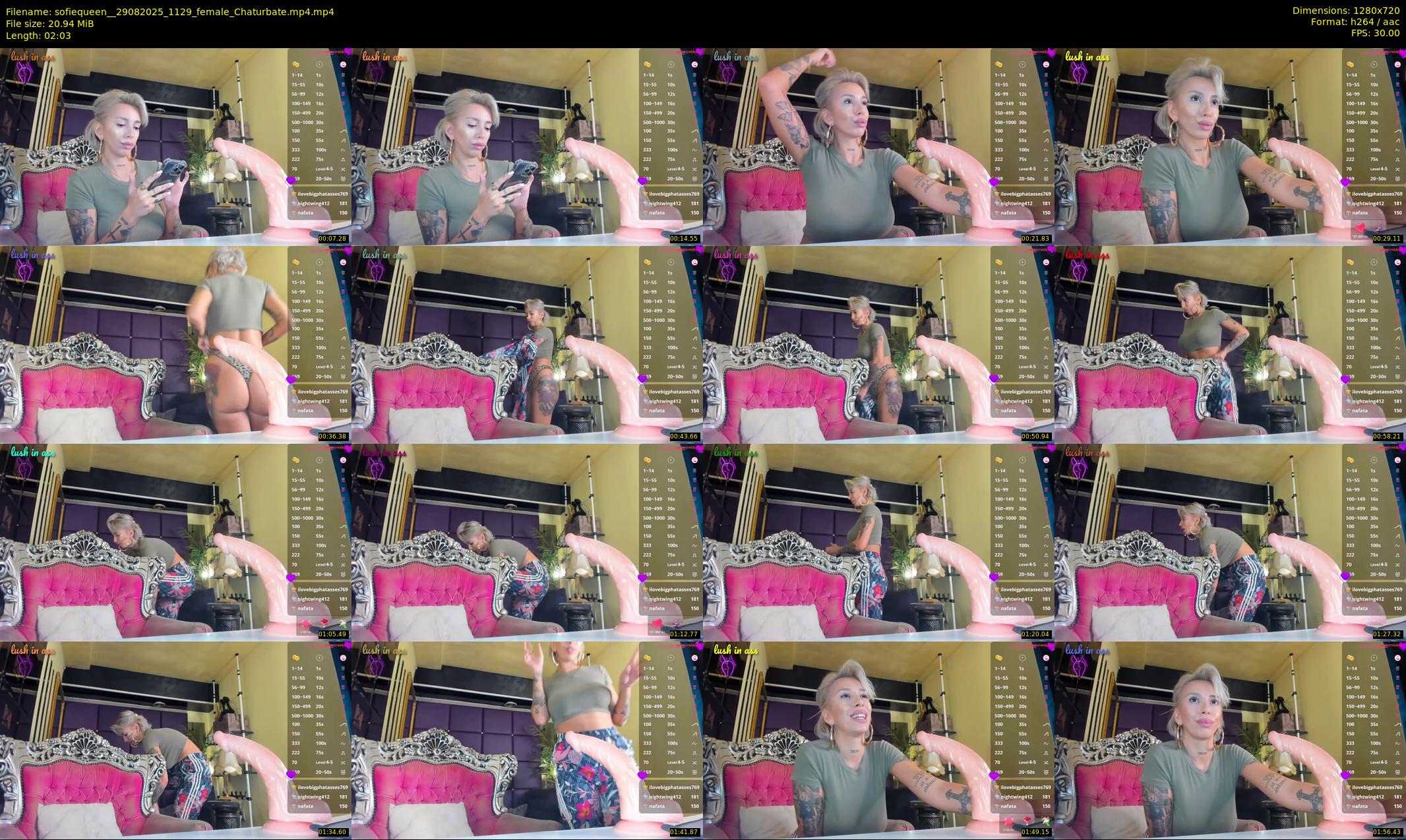 sofiequeen_ — 3 minute Chaturbate female cam show recording, 720p, Aug 29, 2025