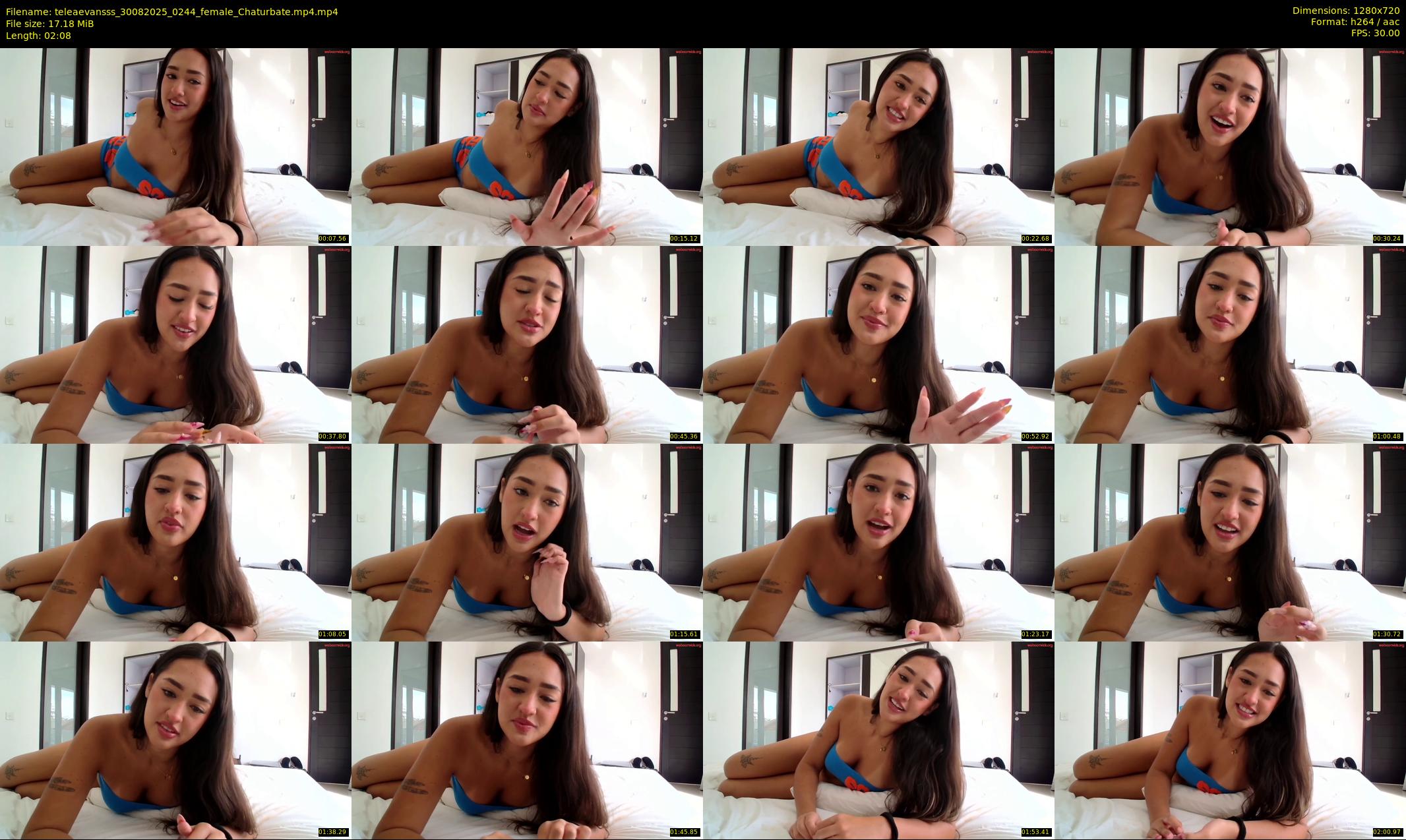 teleaevansss — 3 minute Chaturbate female cam show recording, 720p, Aug 30, 2025