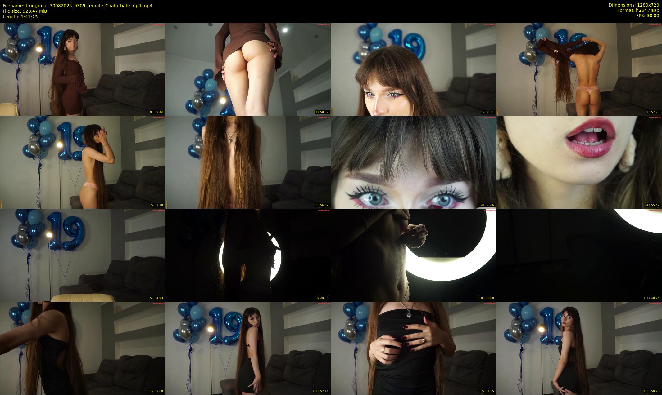 truegrace — 102 minute Chaturbate female cam show recording, 720p, Aug 30, 2025