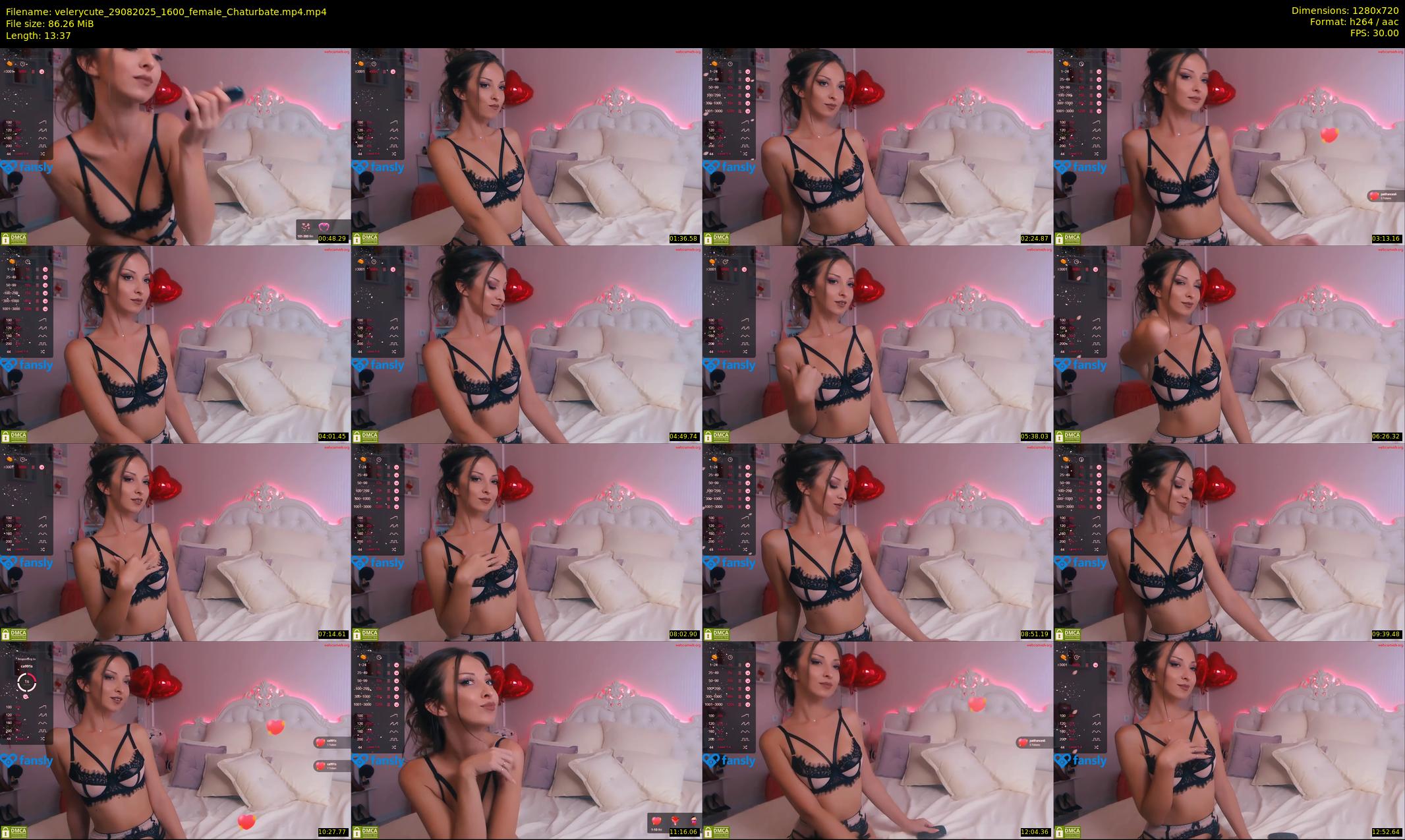 velerycute — 14 minute Chaturbate female cam show recording, 720p, Aug 29, 2025