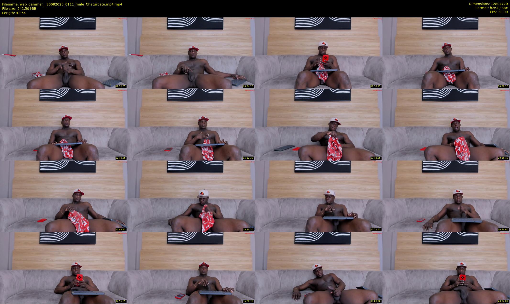 web_gammer_ — 43 minute Chaturbate male cam show recording, 720p, Aug 30, 2025