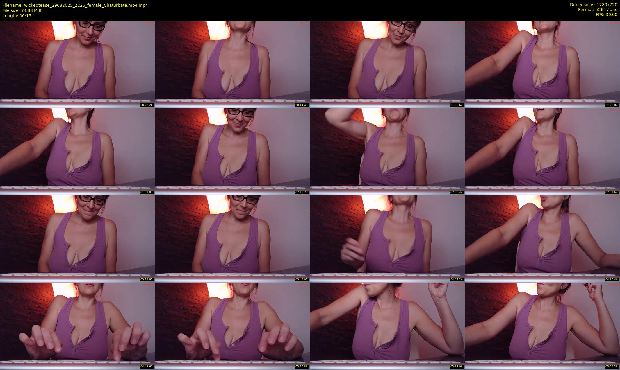 wickedtease — 7 minute Chaturbate female cam show recording, 720p, Aug 29, 2025