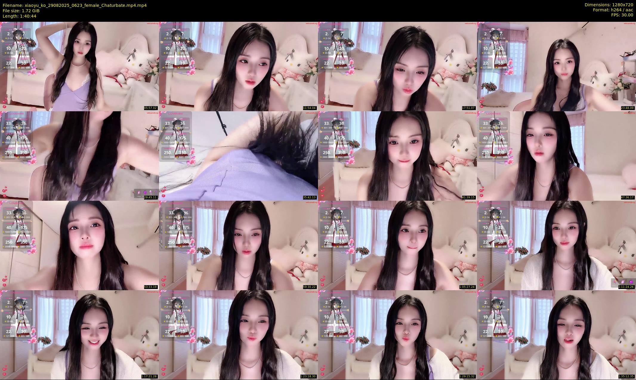 xiaoyu_ko — 101 minute Chaturbate female cam show recording, 720p, Aug 29, 2025
