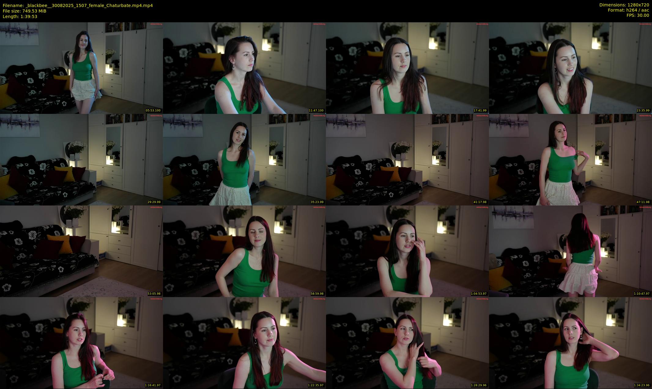 _blackbee_ — 100 minute Chaturbate female cam show recording, 720p, Aug 30, 2025