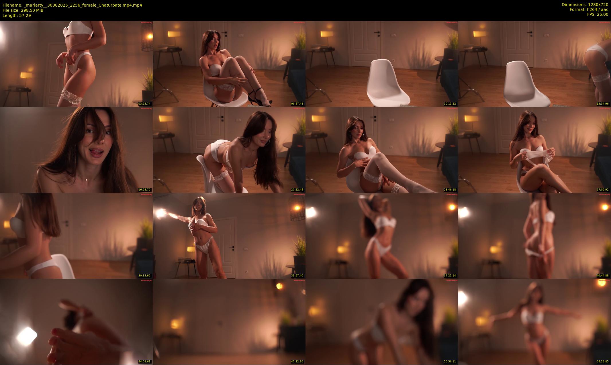 _mariarty_ — 58 minute Chaturbate female cam show recording, 720p, Aug 30, 2025